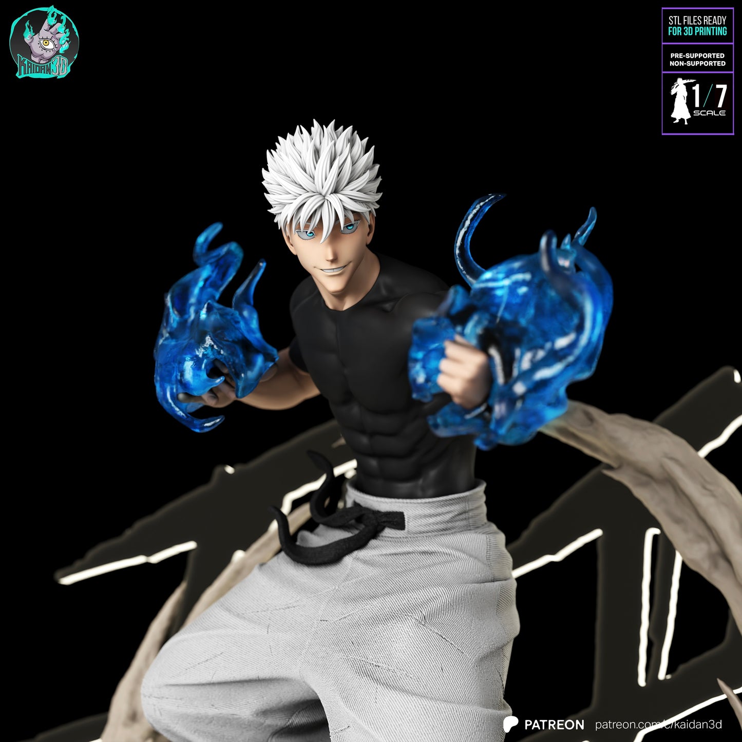 Gojo vs Sukuna - Unassembled and Unpainted Garage Kit - Model Designed by Kaidan3D