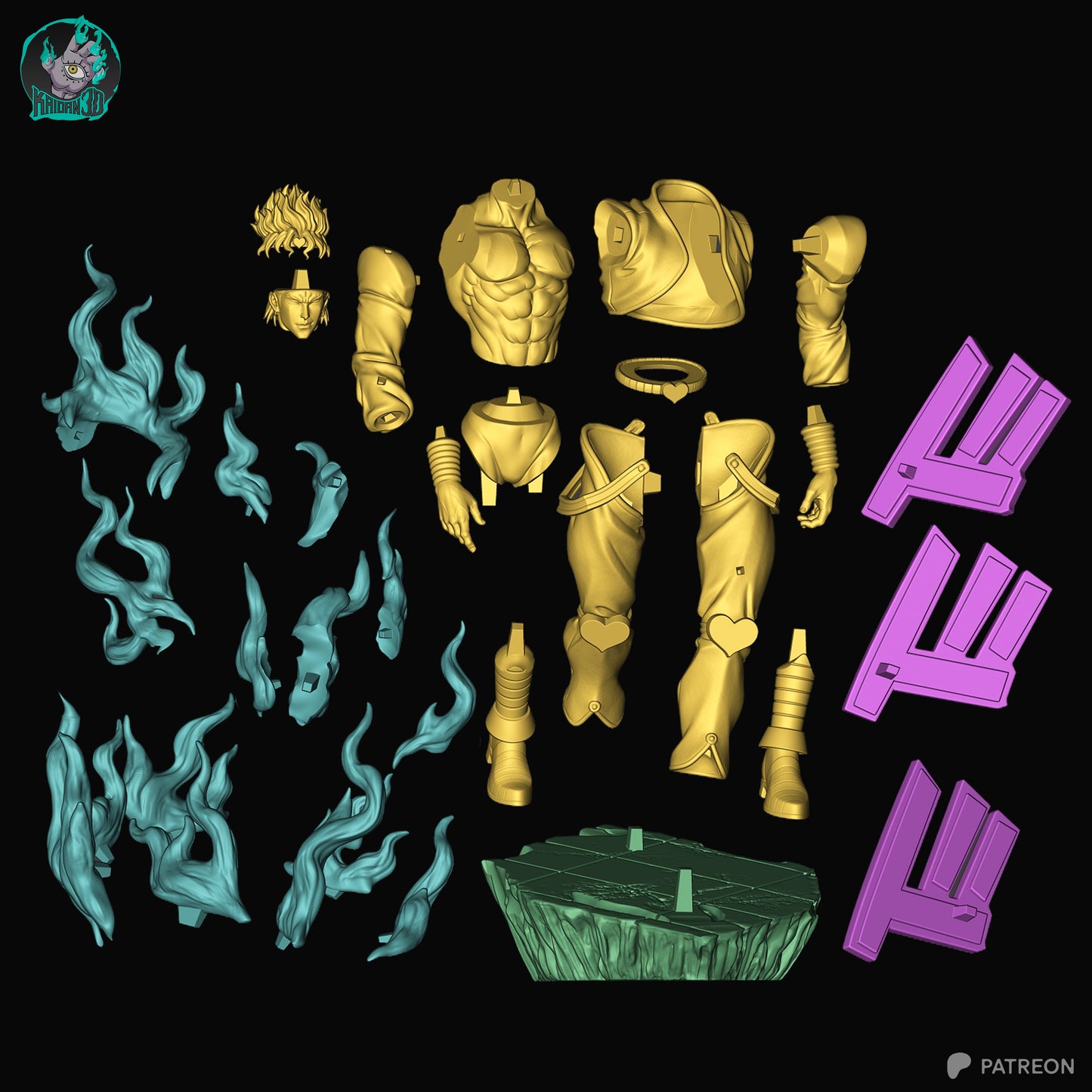 Dio - Unassembled and Unpainted Garage Kit - Model Designed by Kaidan3D