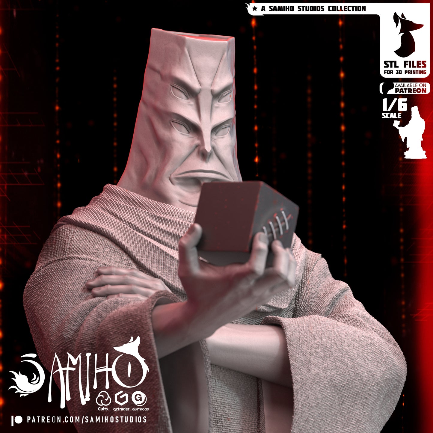 Tengen Bust - Unassembled and Unpainted Garage Kit - Model Designed by Samiho Studios