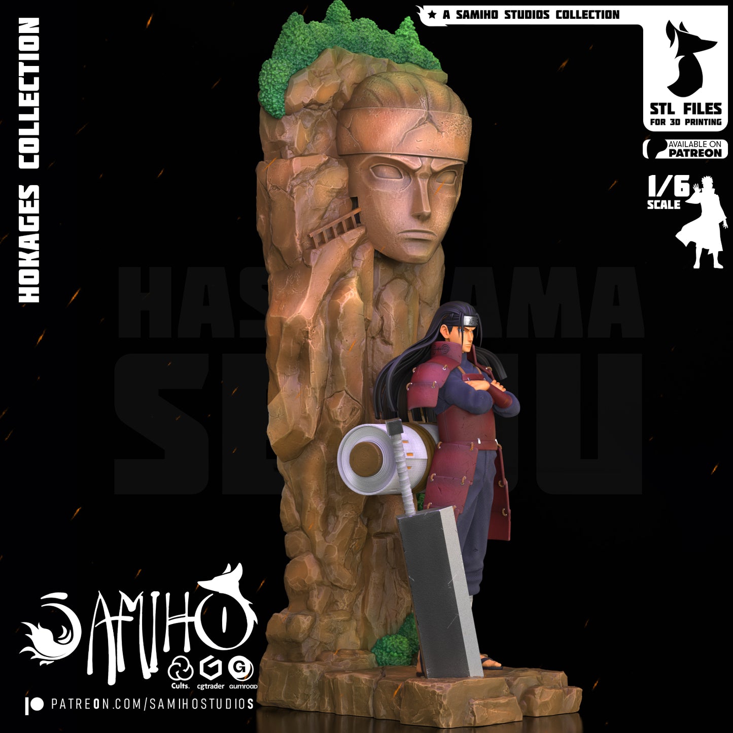 Hashirama - Unassembled and Unpainted Garage Kit - Model Designed by Samiho Studios