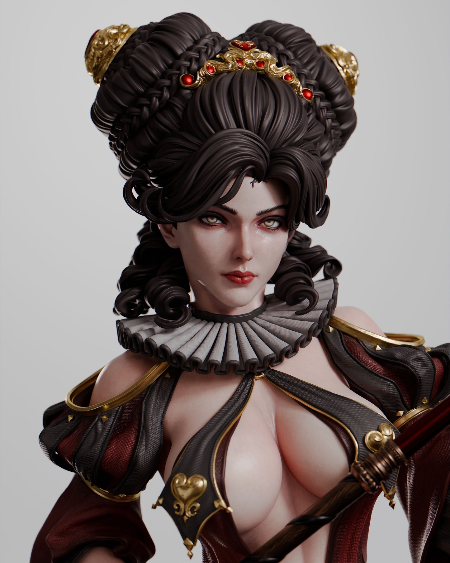 Queen of Hearts - Unassembled and Unpainted Garage Kit - Model Designed by Abe3d/Davi