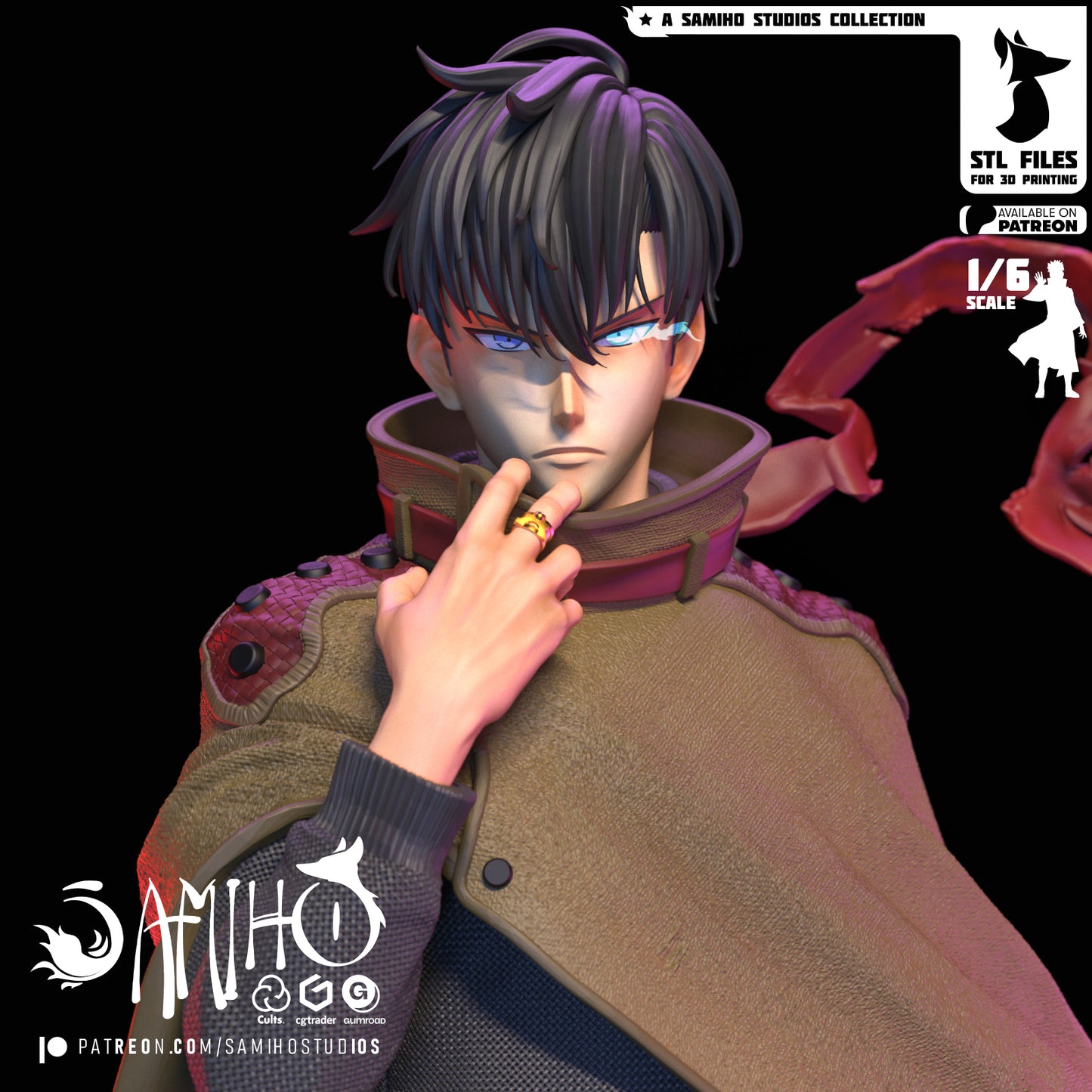 Sung Jin Woo - Unassembled and Unpainted Garage Kit - Model Designed by Samiho Studios
