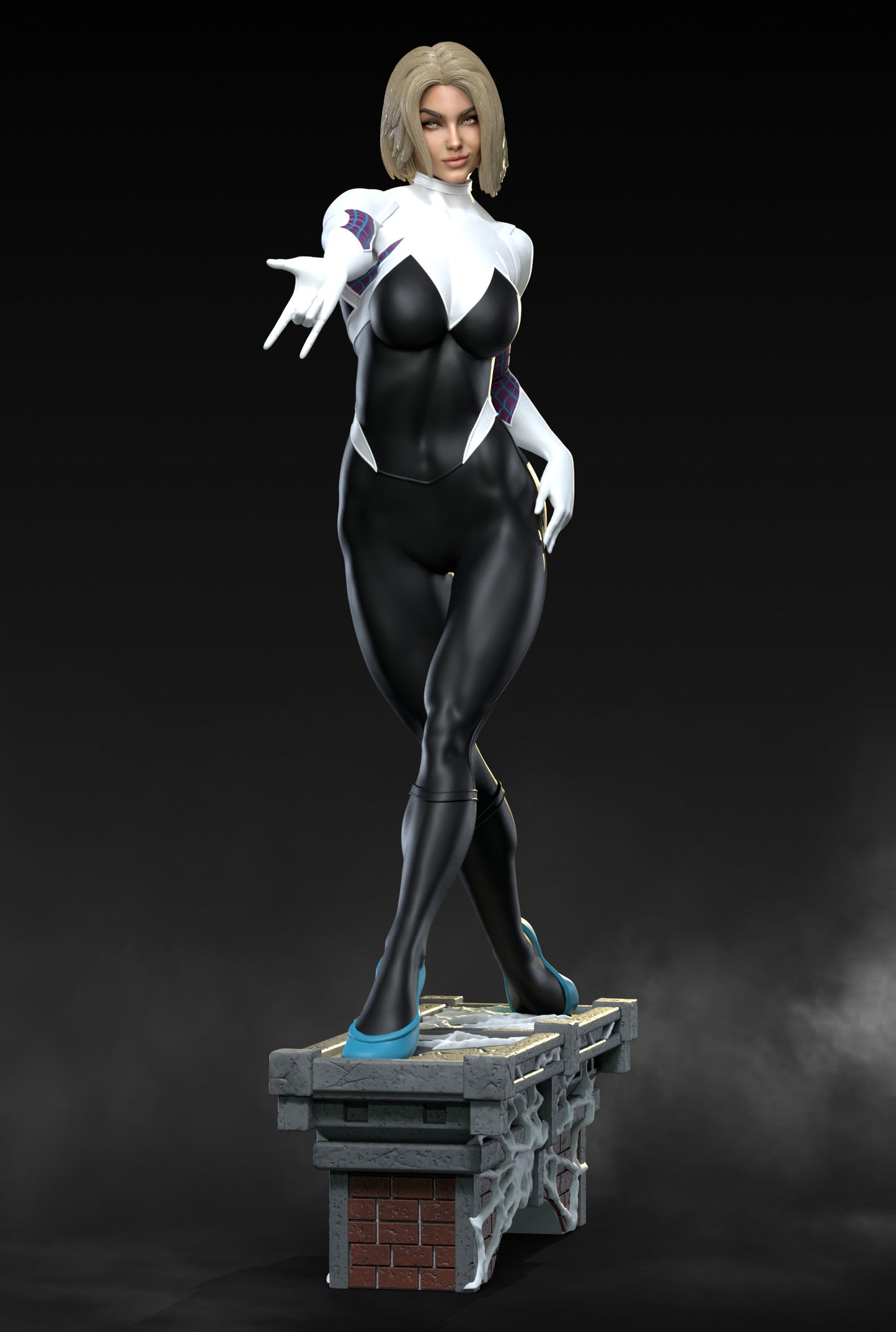 Spider-Gwen - Unassembled and Unpainted Garage Kit - Model Designed by Abe3d/MATC3D