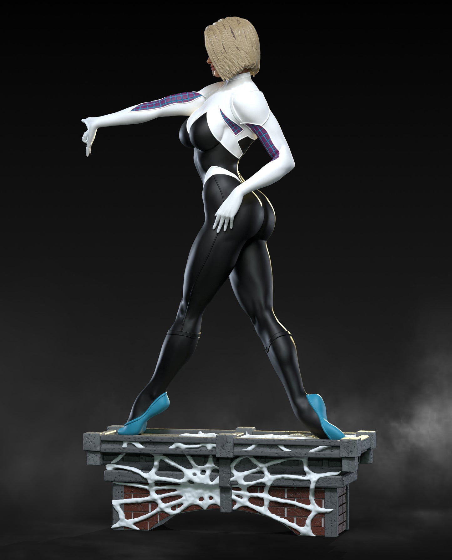 Spider-Gwen - Unassembled and Unpainted Garage Kit - Model Designed by Abe3d/MATC3D