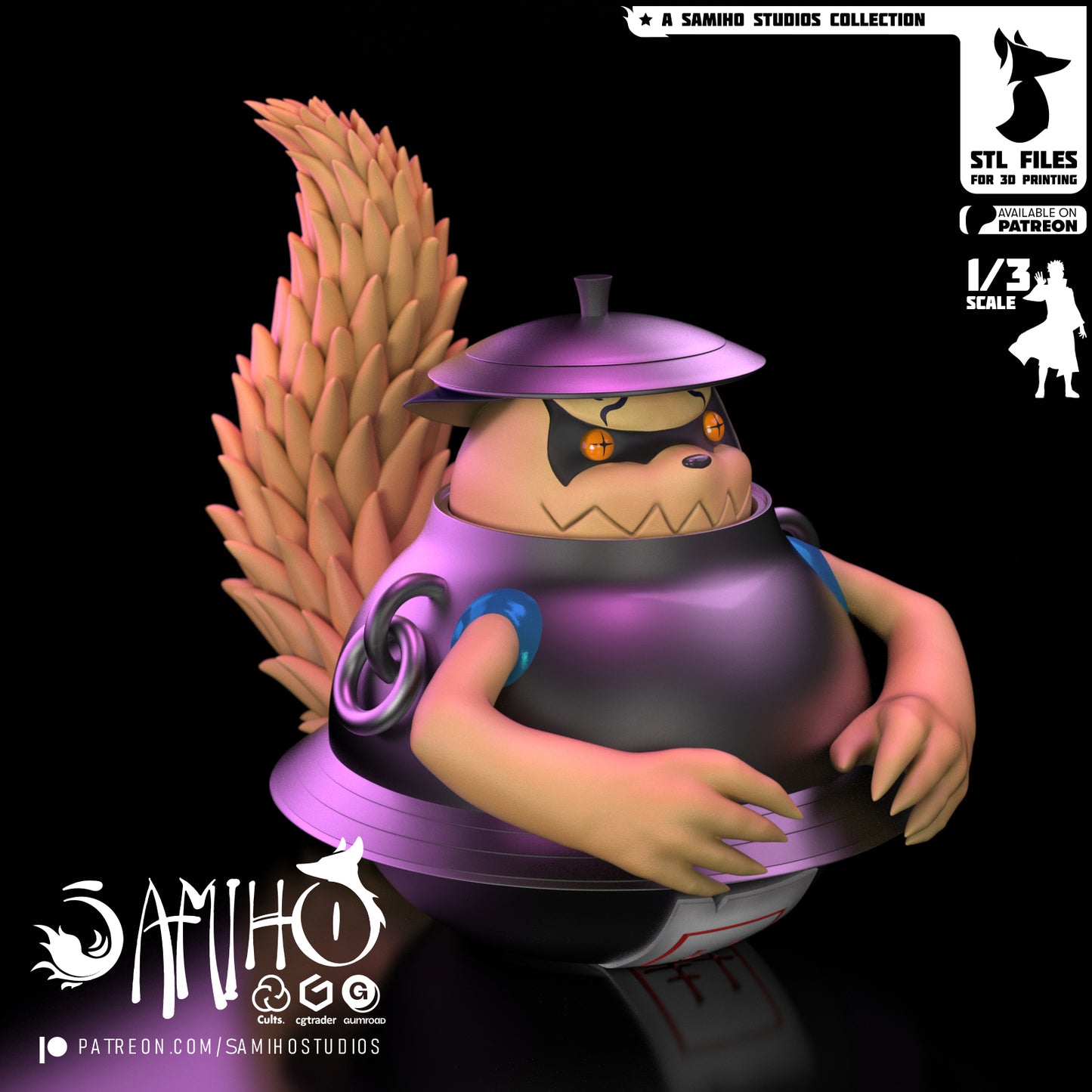 Teapot Shukau - Unassembled and Unpainted Garage Kit - Model Designed by Samiho Studios