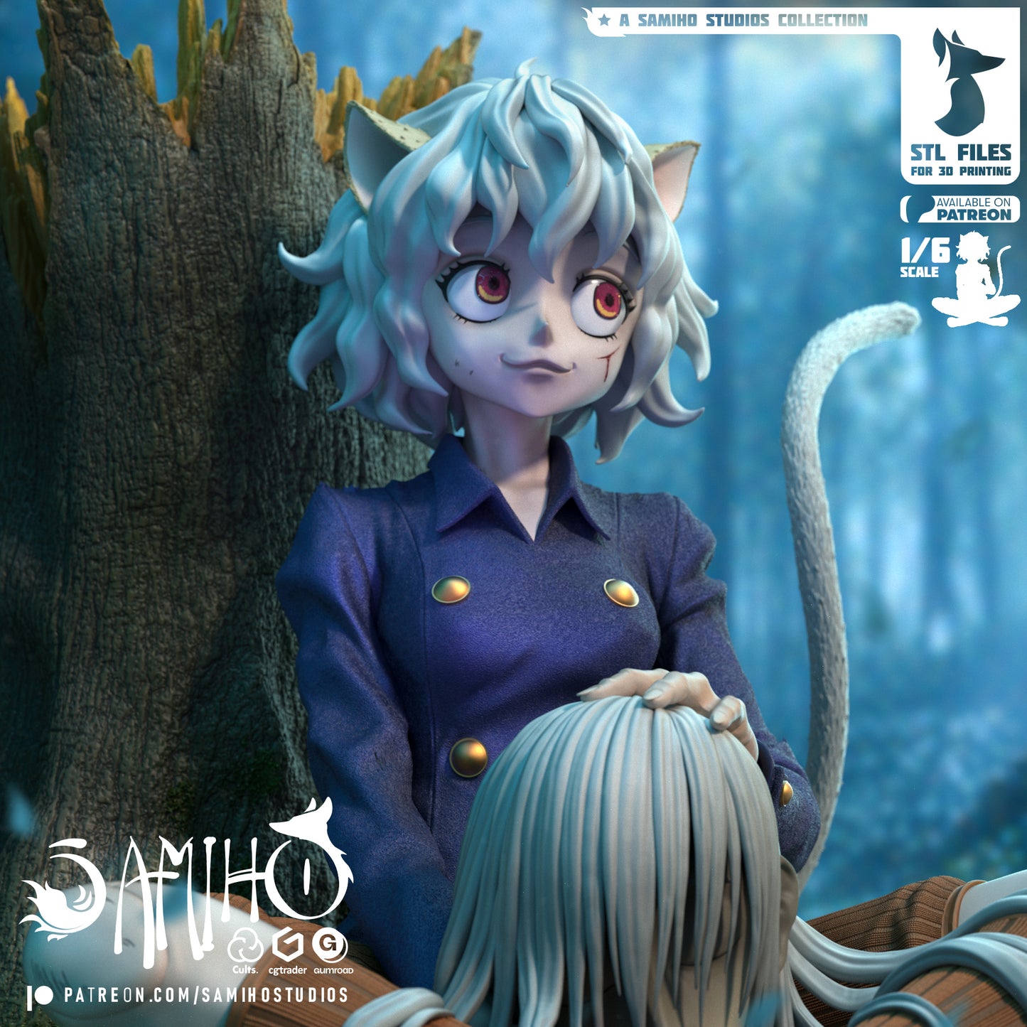 Neferpitou - Unassembled and Unpainted Garage Kit - Model Designed by Samiho Studios