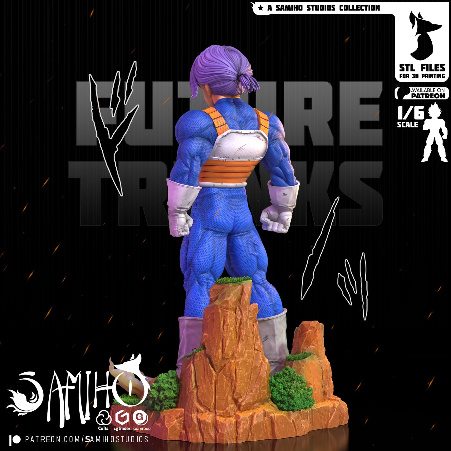 Trunks (Future) - Unassembled and Unpainted Garage Kit - Model Designed by Samiho Studios