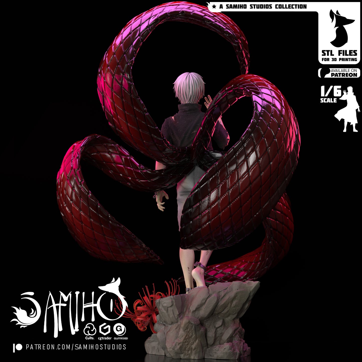 Kaneki - Unassembled and Unpainted Garage Kit - Model Designed by Samiho Studios