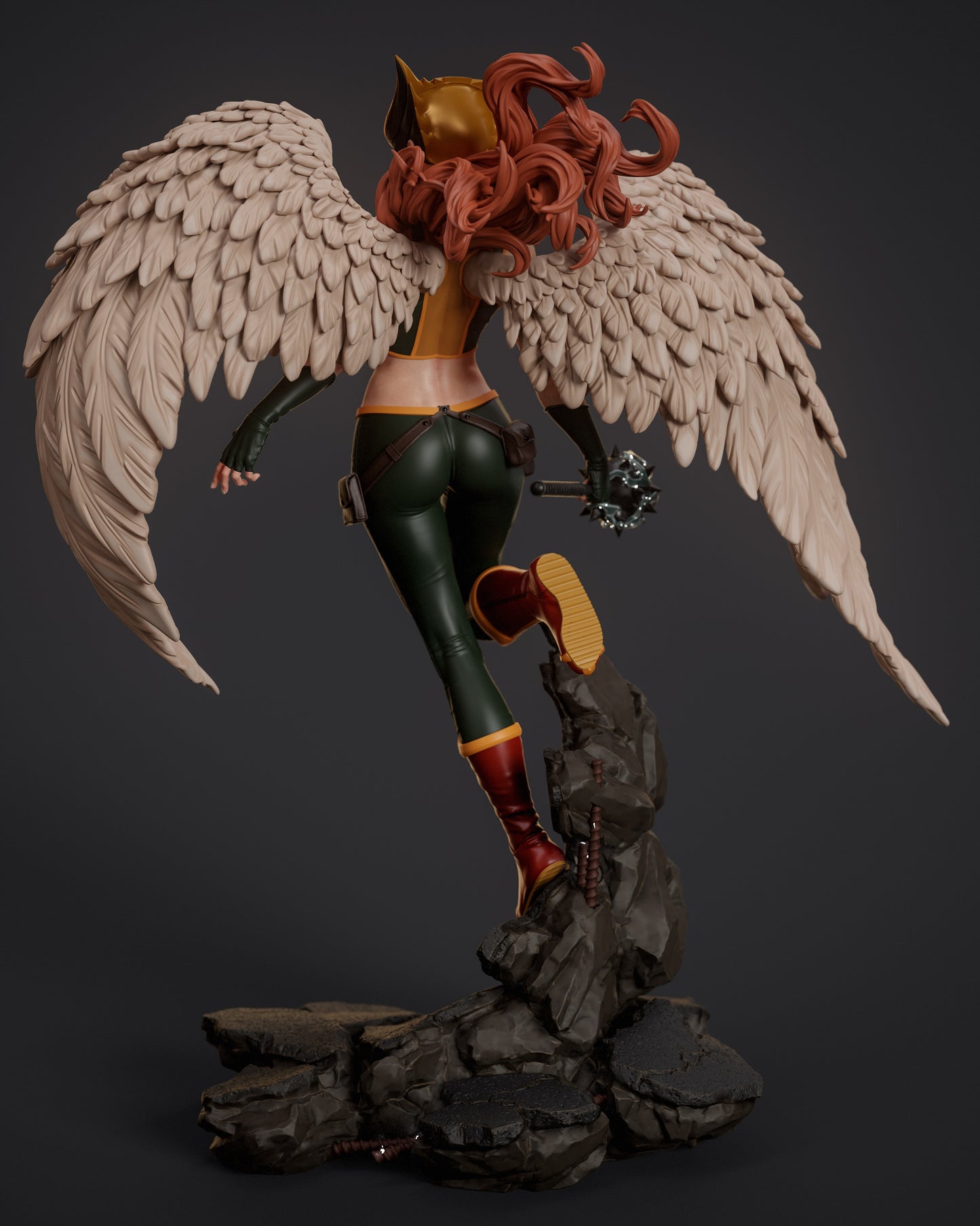 Hawkgirl - Unassembled and Unpainted Garage Kit - Model Designed by Abe3d