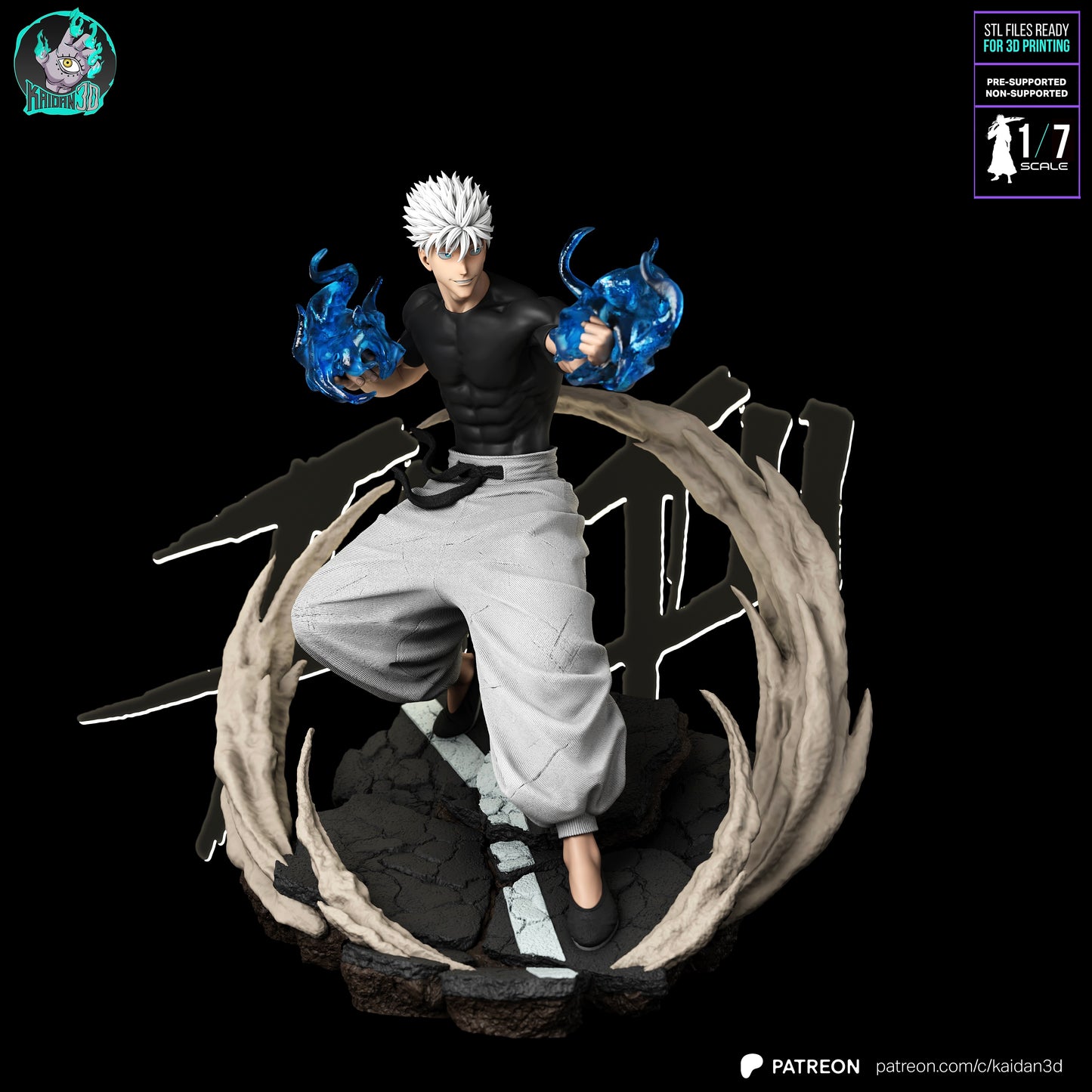 Gojo vs Sukuna - Unassembled and Unpainted Garage Kit - Model Designed by Kaidan3D