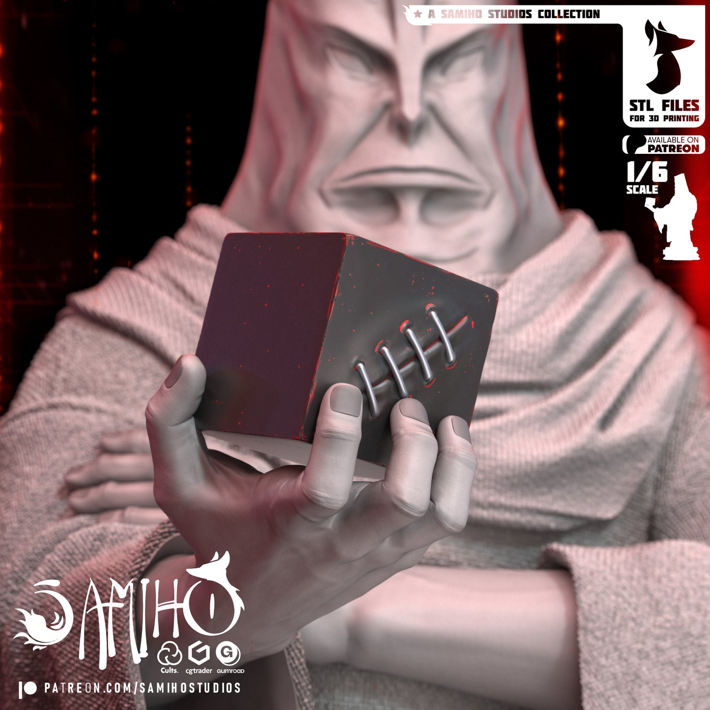 Tengen Bust - Unassembled and Unpainted Garage Kit - Model Designed by Samiho Studios