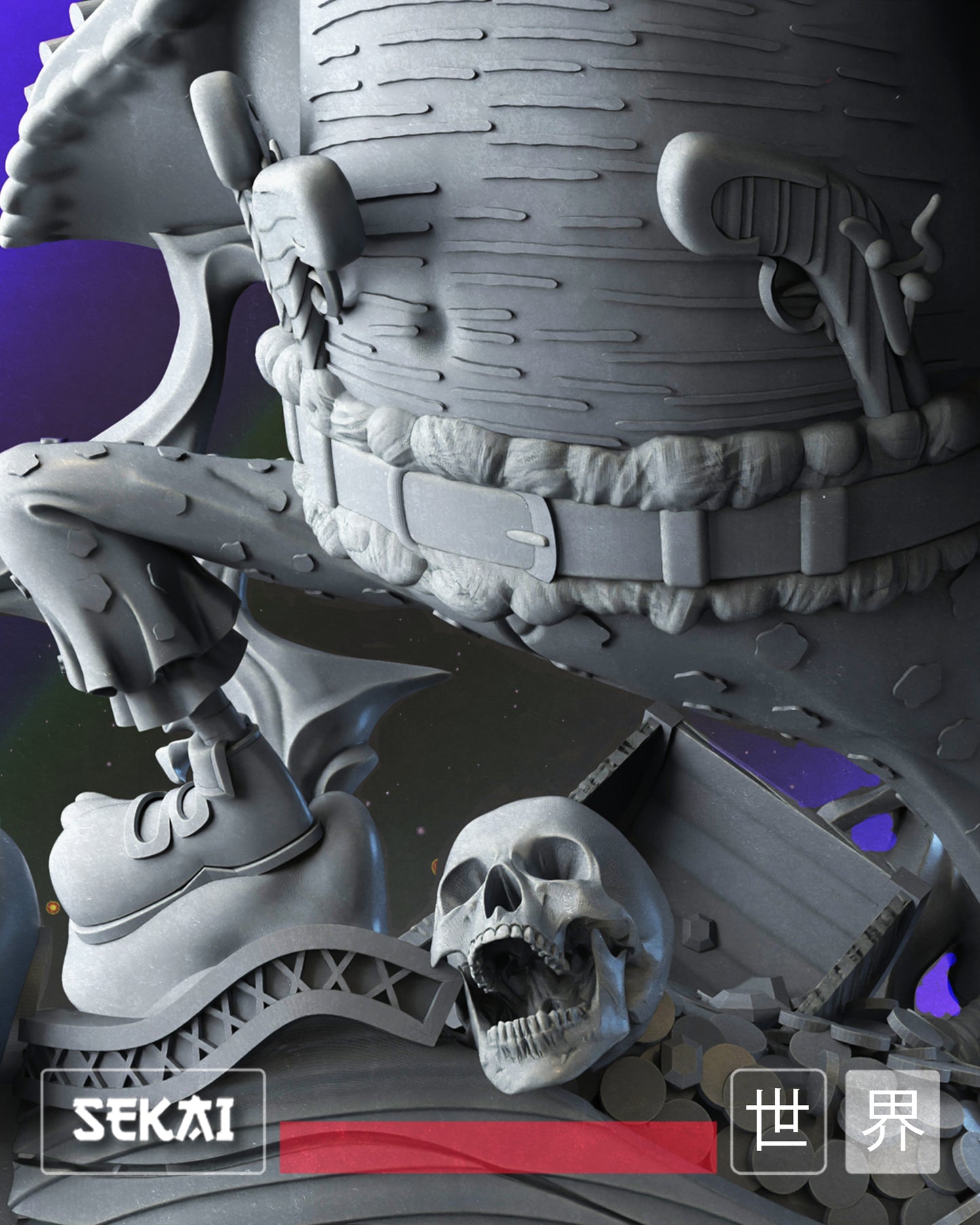Marshall D. Teach - Unassembled and Unpainted Garage Kit - Model Designed by Sekai3D