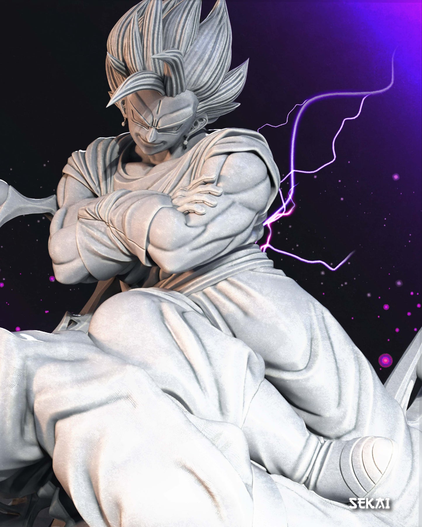 Super Vegito vs Super Buu (Version 2) - Unassembled and Unpainted Garage Kit - Model Designed by Sekai3D