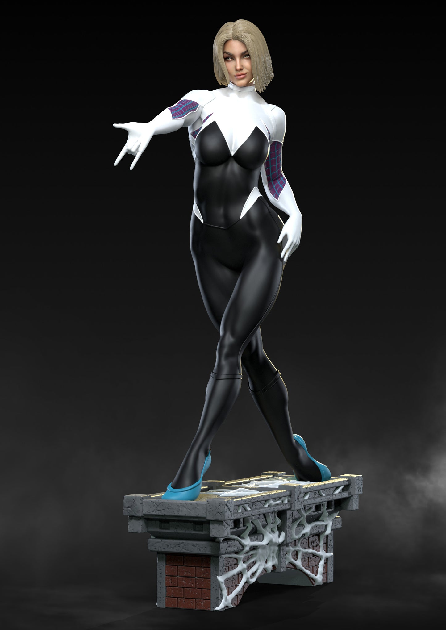 Spider-Gwen - Unassembled and Unpainted Garage Kit - Model Designed by Abe3d/MATC3D