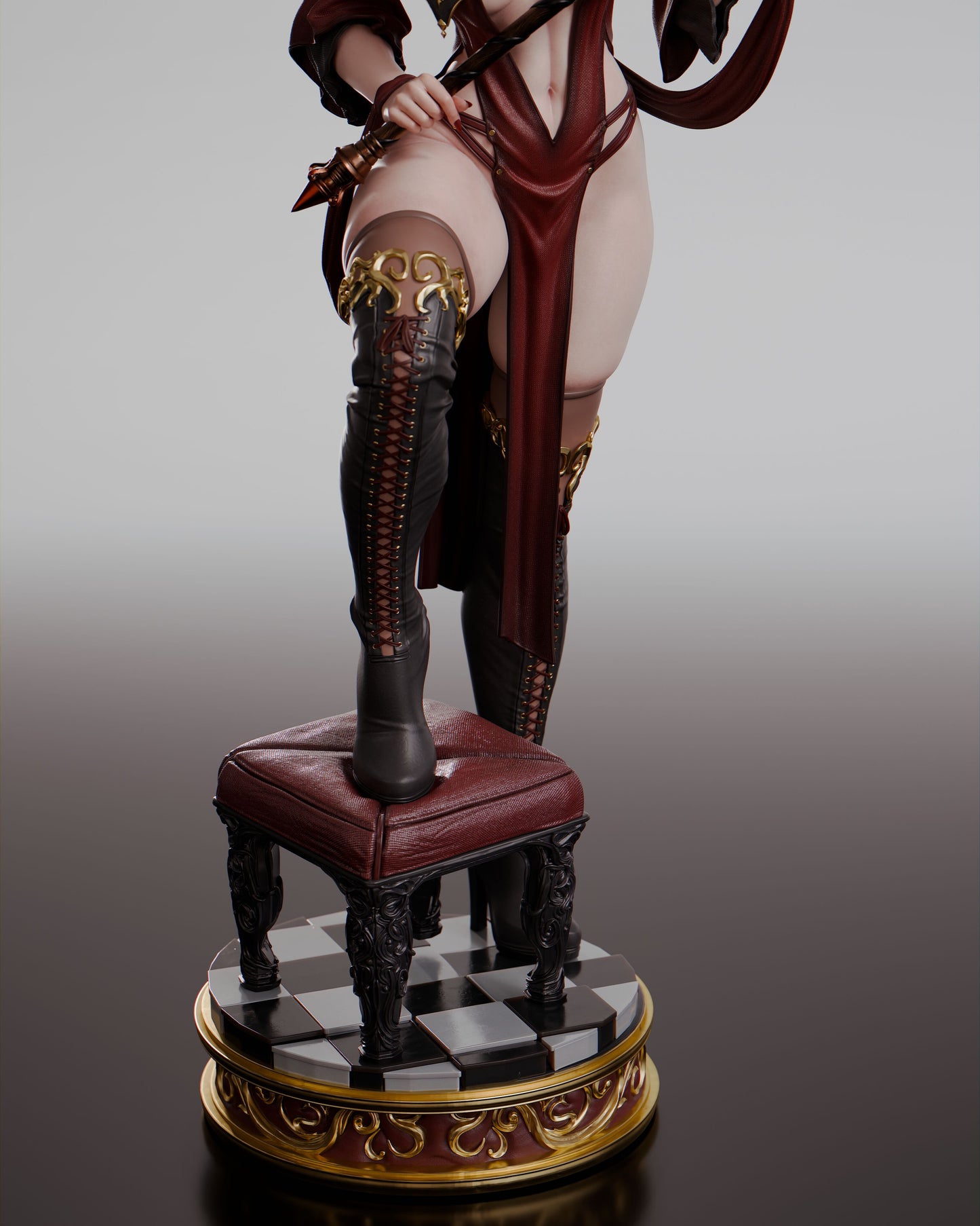Queen of Hearts - Unassembled and Unpainted Garage Kit - Model Designed by Abe3d/Davi