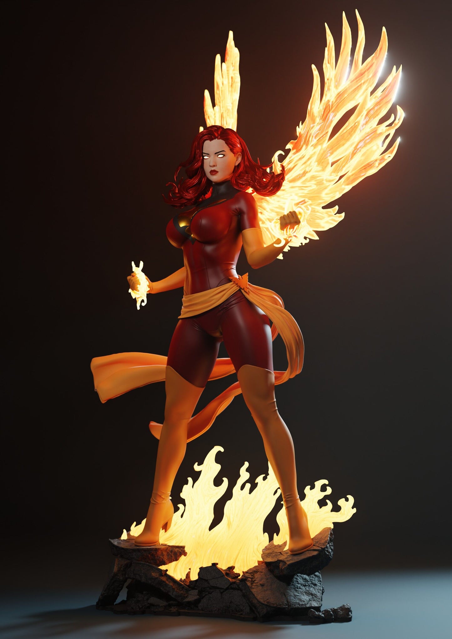 Dark Phoenix - Unassembled and Unpainted Garage Kit - Model Designed by Abe3D/Marcio