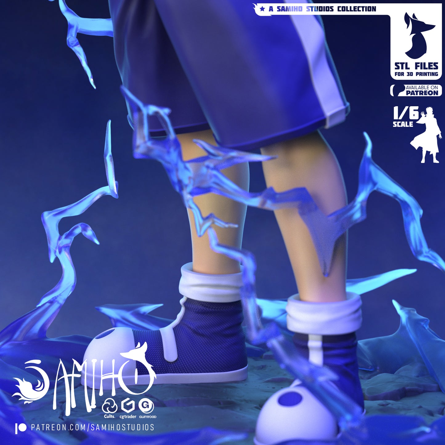Killua Godspeed - Unassembled and Unpainted Garage Kit - Model Designed by Samiho Studios