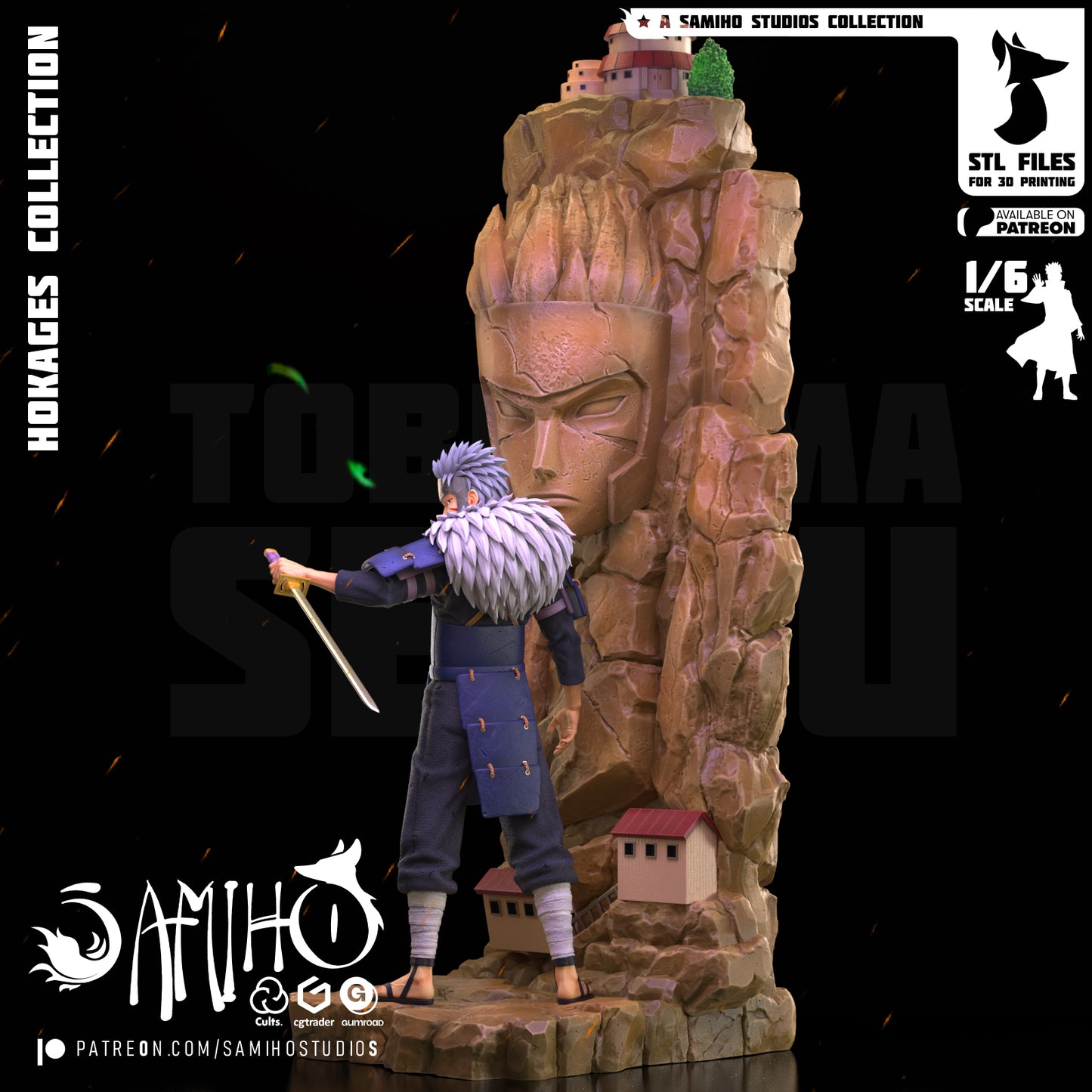 Senju Tobirama - Unassembled and Unpainted Garage Kit - Model Designed by Samiho Stuidos