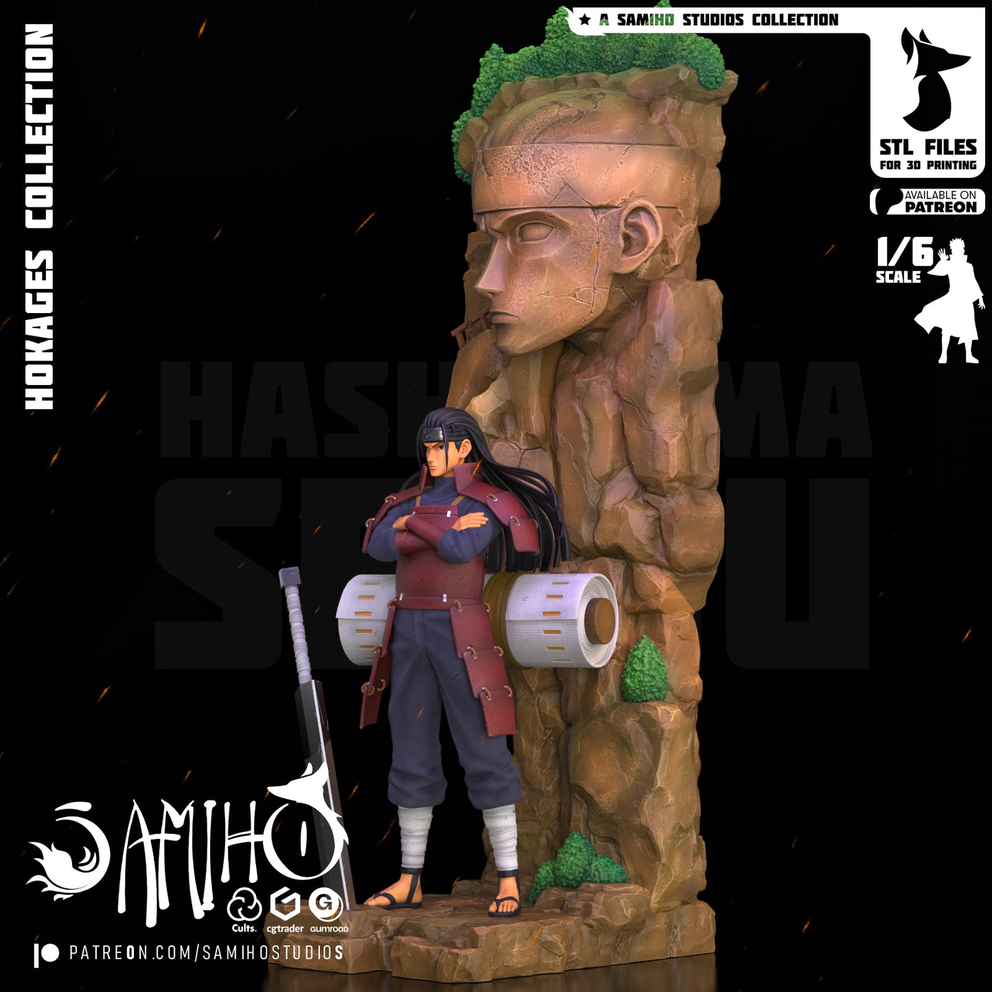 Hashirama - Unassembled and Unpainted Garage Kit - Model Designed by Samiho Studios