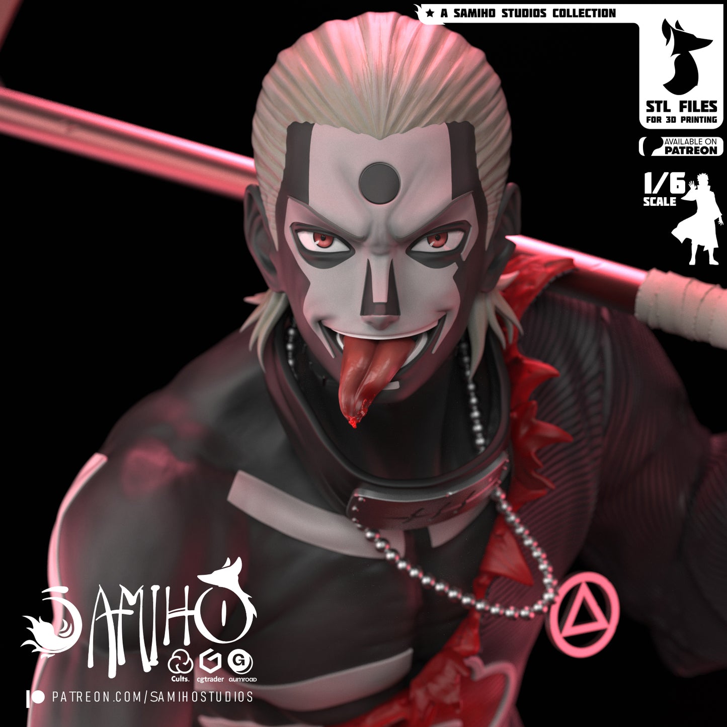 Hidan - Unassembled and Unpainted Garage Kit - Model Designed by Samiho Studios