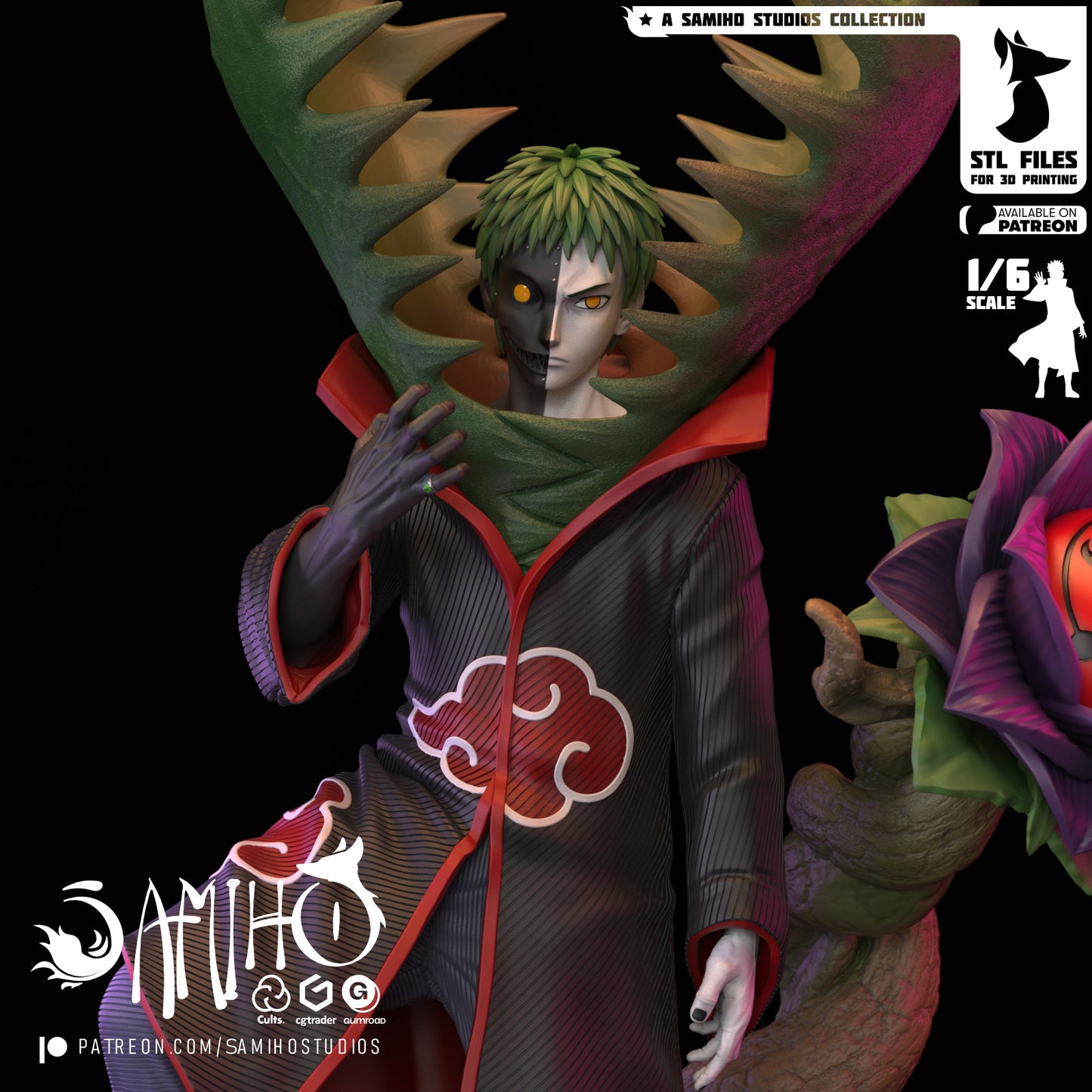 Zetsu - Unassembled and Unpainted Garage Kit - Model Designed by Samiho Studios
