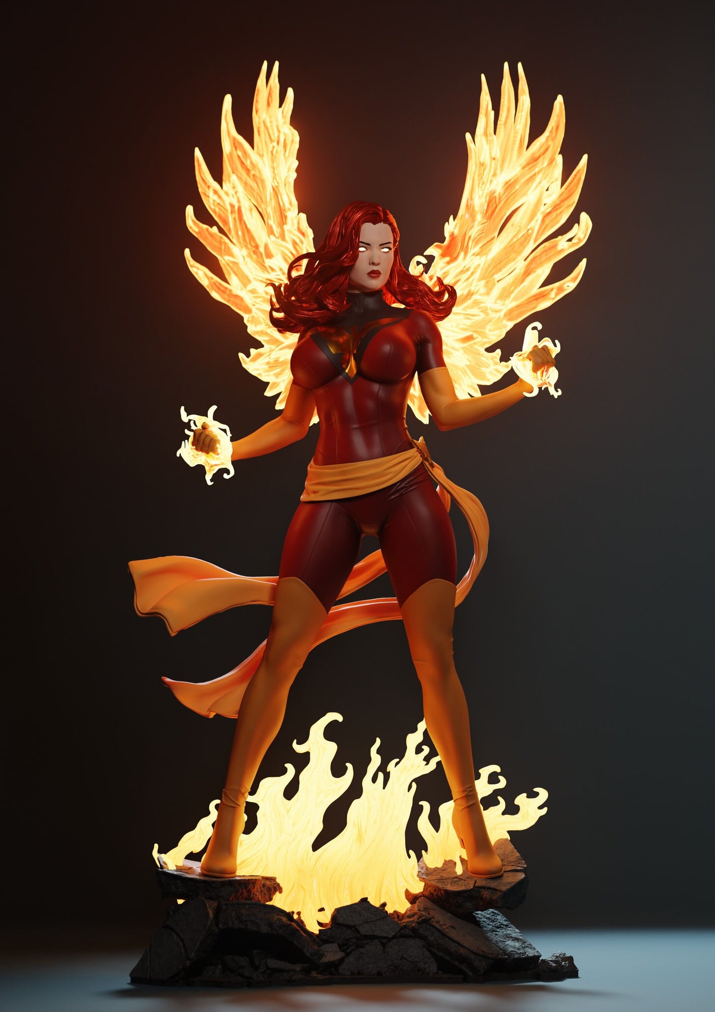 Dark Phoenix - Unassembled and Unpainted Garage Kit - Model Designed by Abe3D/Marcio