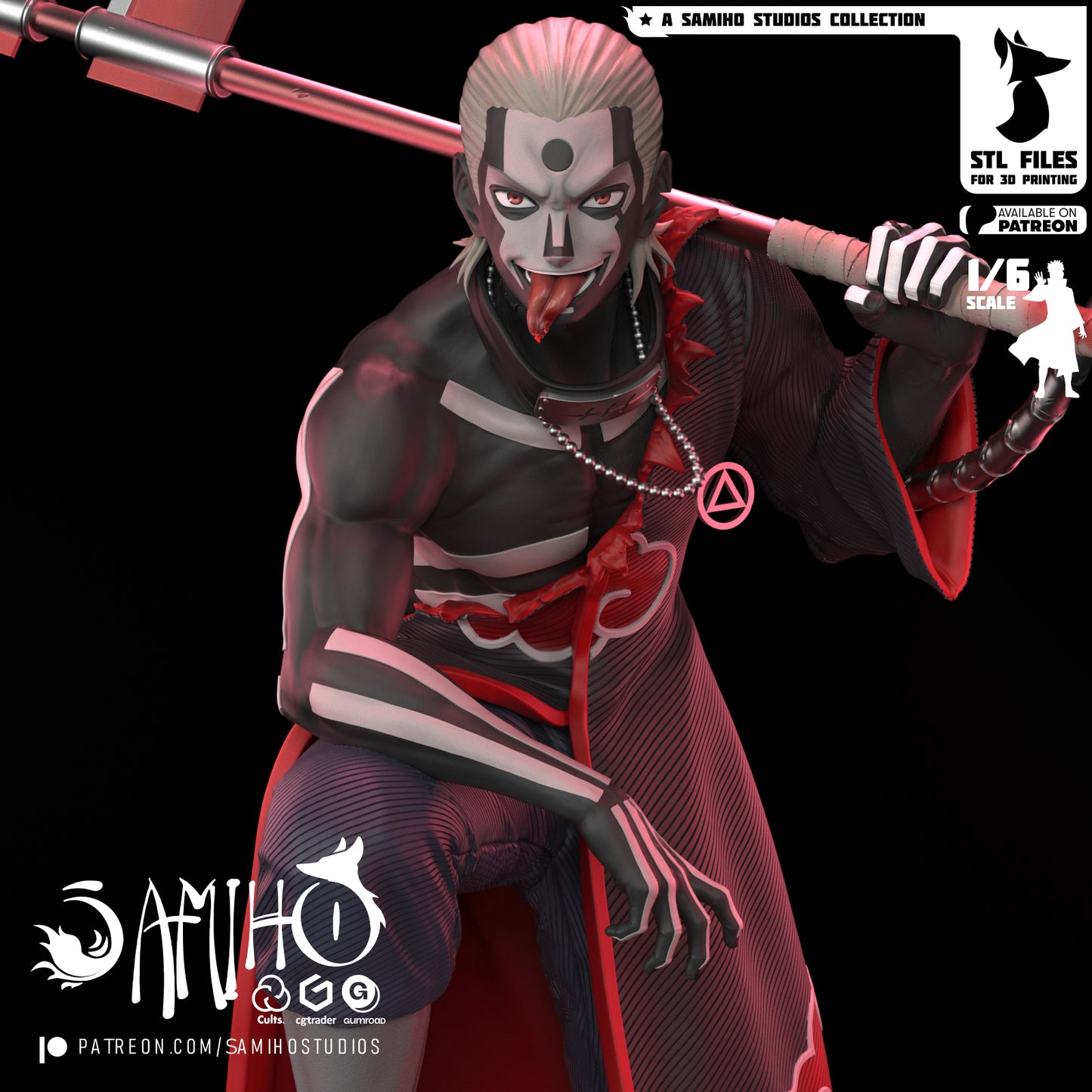 Hidan - Unassembled and Unpainted Garage Kit - Model Designed by Samiho Studios