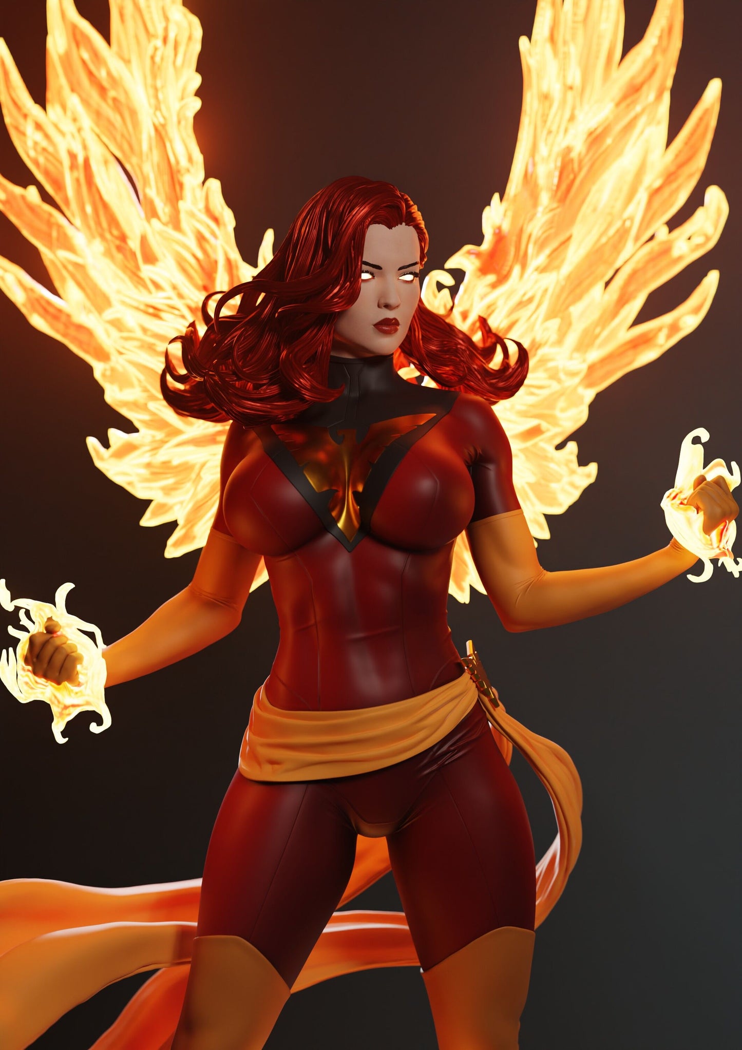 Dark Phoenix - Unassembled and Unpainted Garage Kit - Model Designed by Abe3D/Marcio