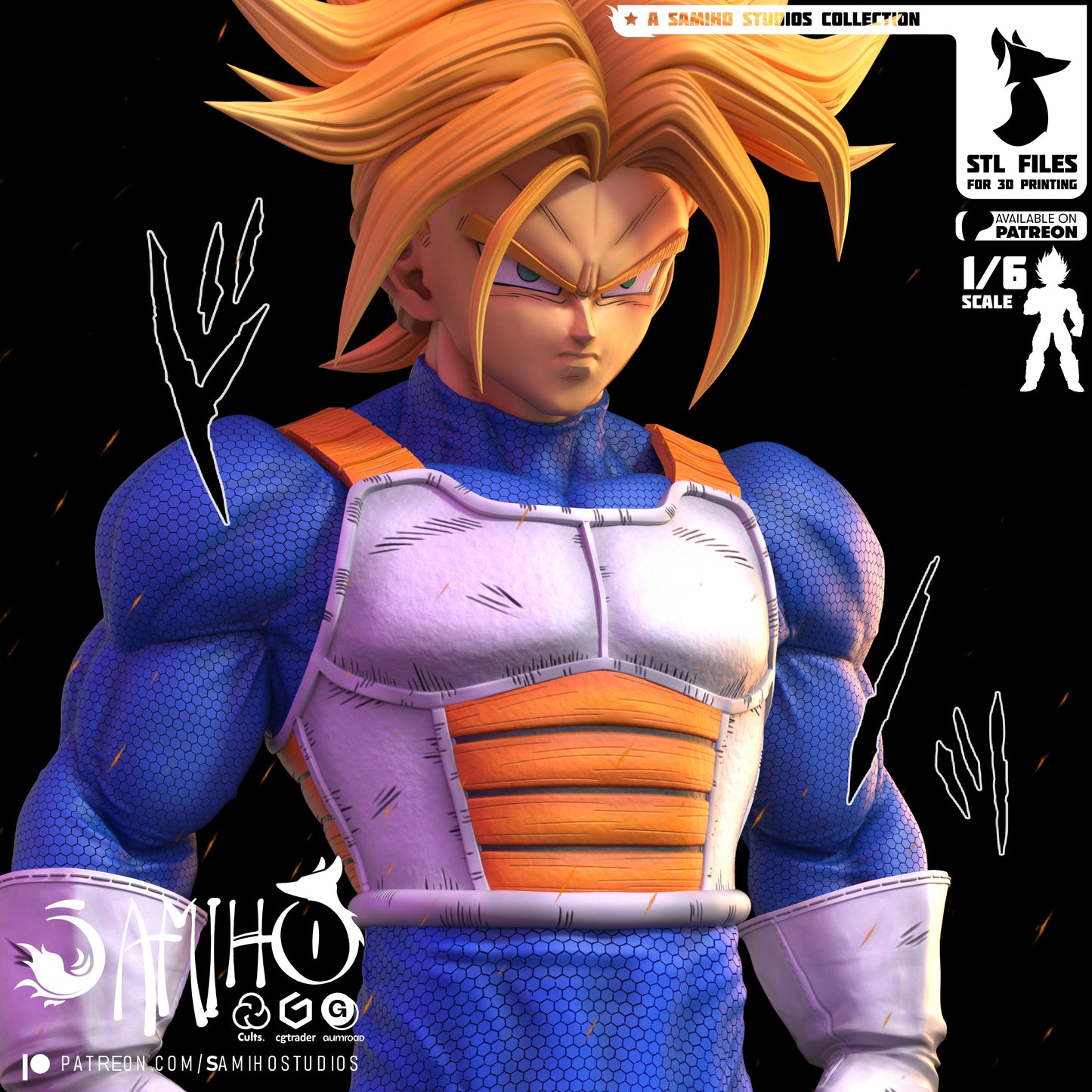 Trunks (Future) - Unassembled and Unpainted Garage Kit - Model Designed by Samiho Studios
