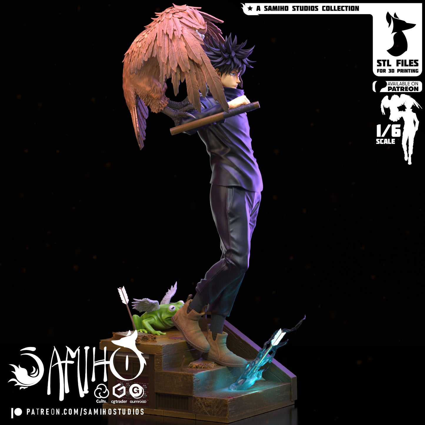 Megumi - Unassembled and Unpainted Garage Kit - Model Designed by Samiho Studios