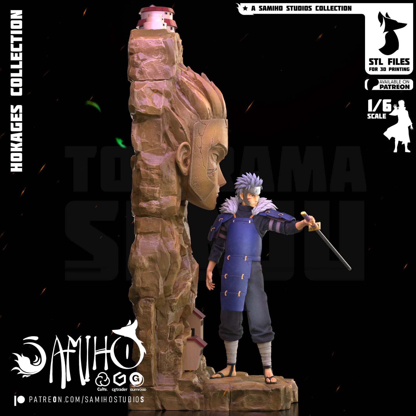 Senju Tobirama - Unassembled and Unpainted Garage Kit - Model Designed by Samiho Stuidos