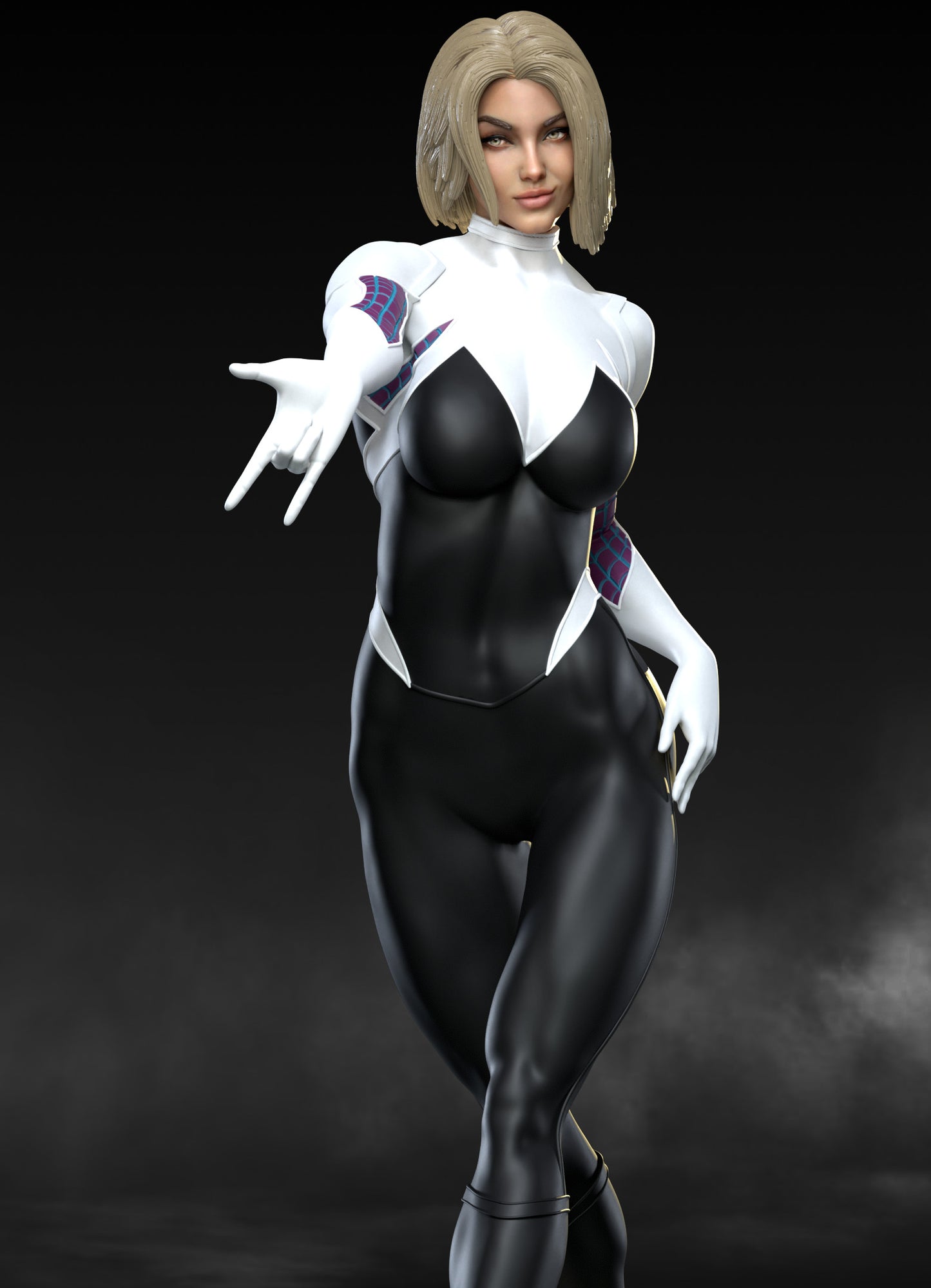 Spider-Gwen - Unassembled and Unpainted Garage Kit - Model Designed by Abe3d/MATC3D