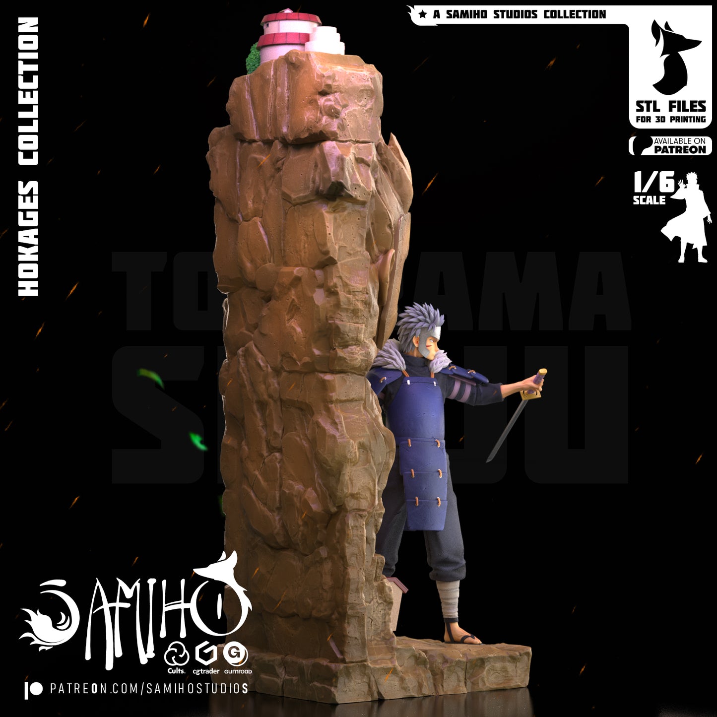 Senju Tobirama - Unassembled and Unpainted Garage Kit - Model Designed by Samiho Stuidos