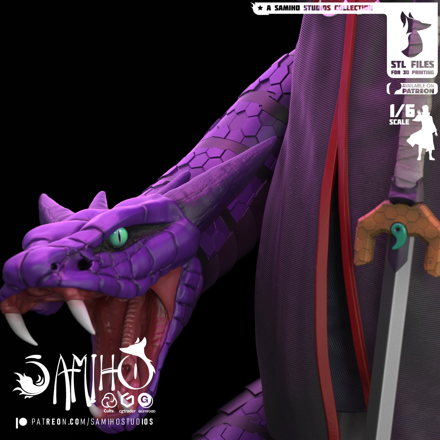Orochimaru - Unassmebled and Unpainted Garage Kit - Model Designed by Samiho Studios
