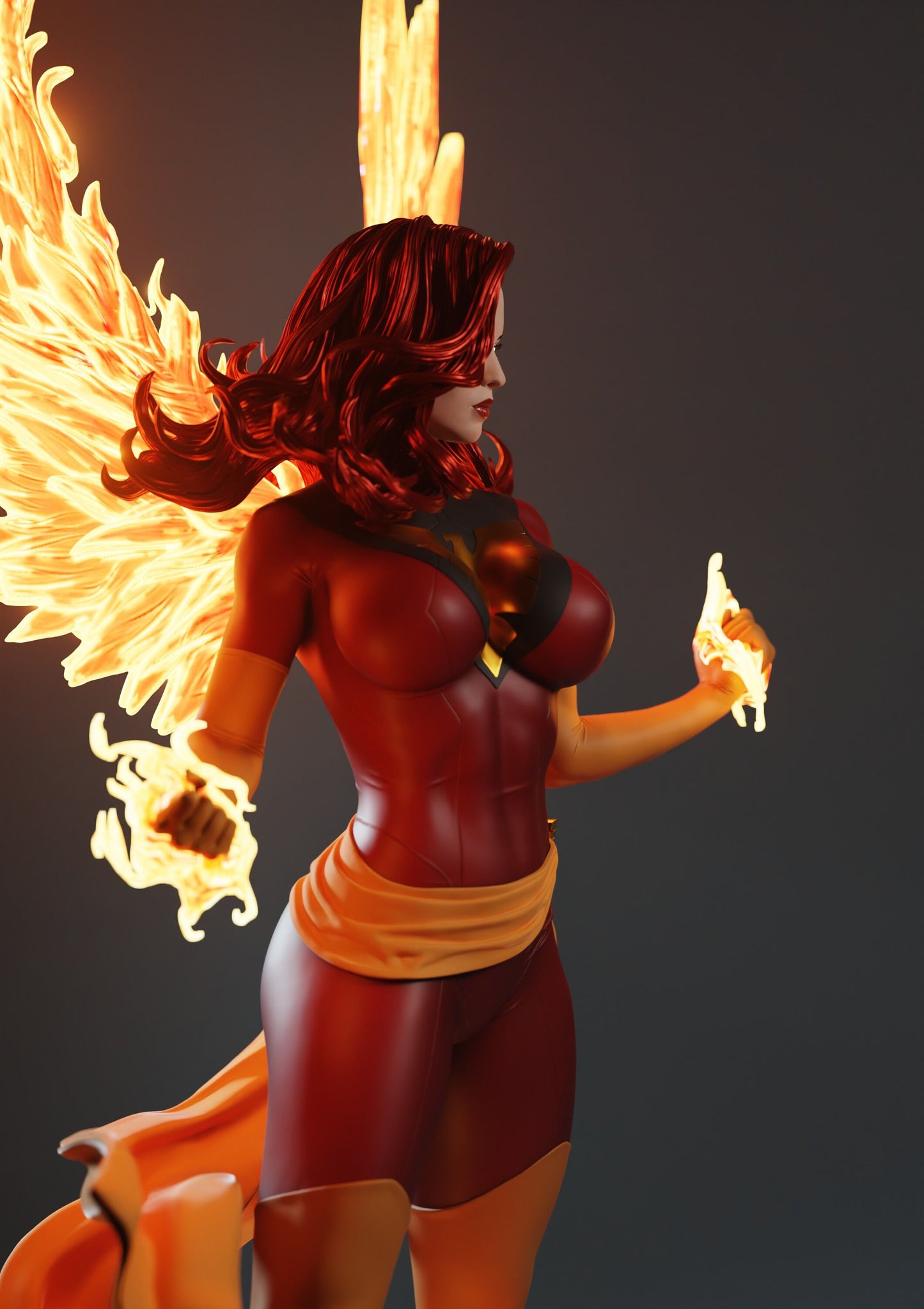 Dark Phoenix - Unassembled and Unpainted Garage Kit - Model Designed by Abe3D/Marcio