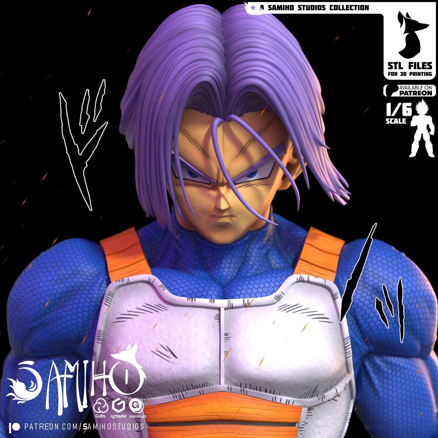 Trunks (Future) - Unassembled and Unpainted Garage Kit - Model Designed by Samiho Studios