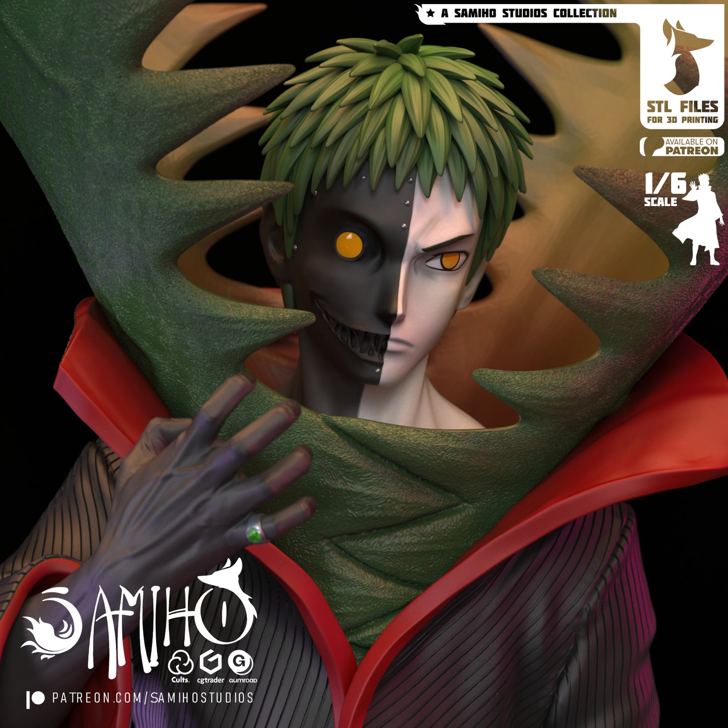 Zetsu - Unassembled and Unpainted Garage Kit - Model Designed by Samiho Studios