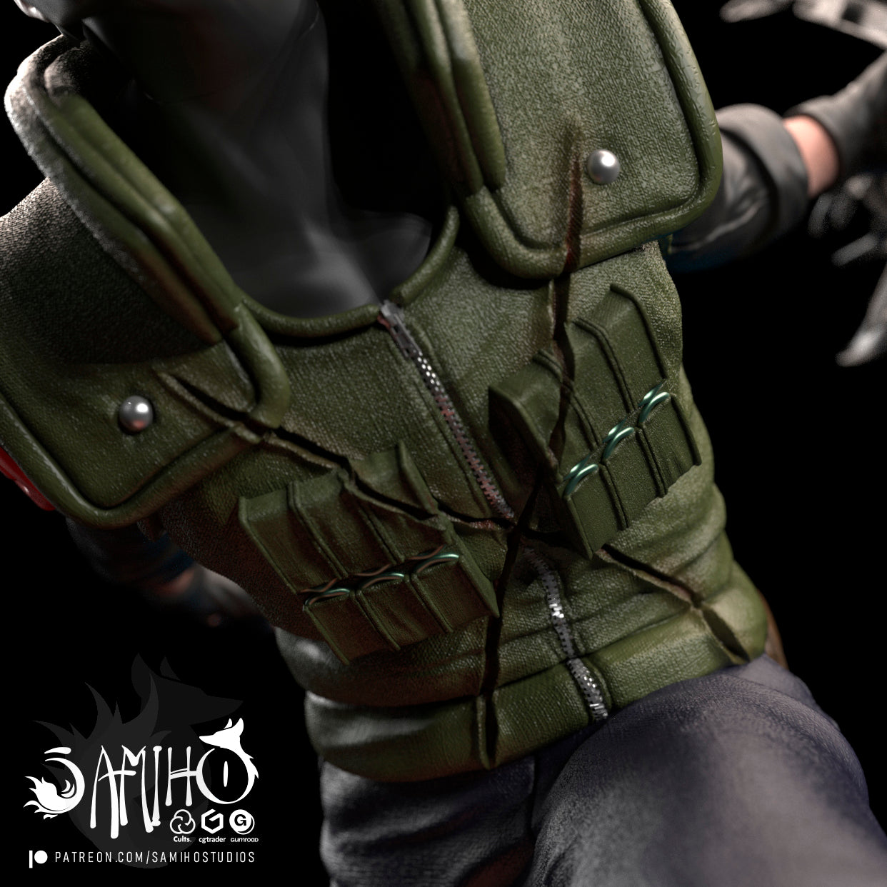 Kakashi/Susanoo - Unassembled and Unpainted Garage Kit - Model Designed by Samiho Studios