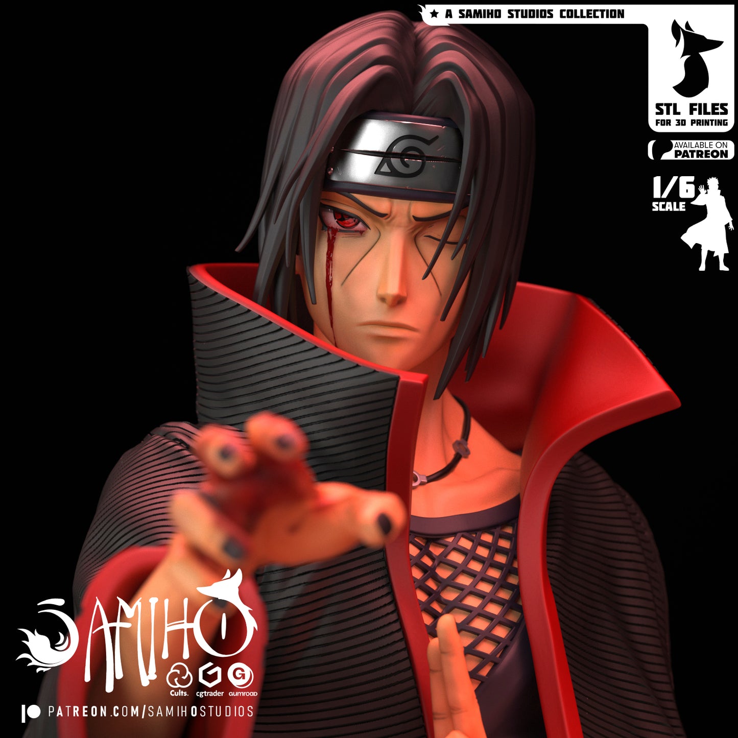 Itachi - Unassembled and Unpainted Garage Kit - Model Designed by Samiho Studios