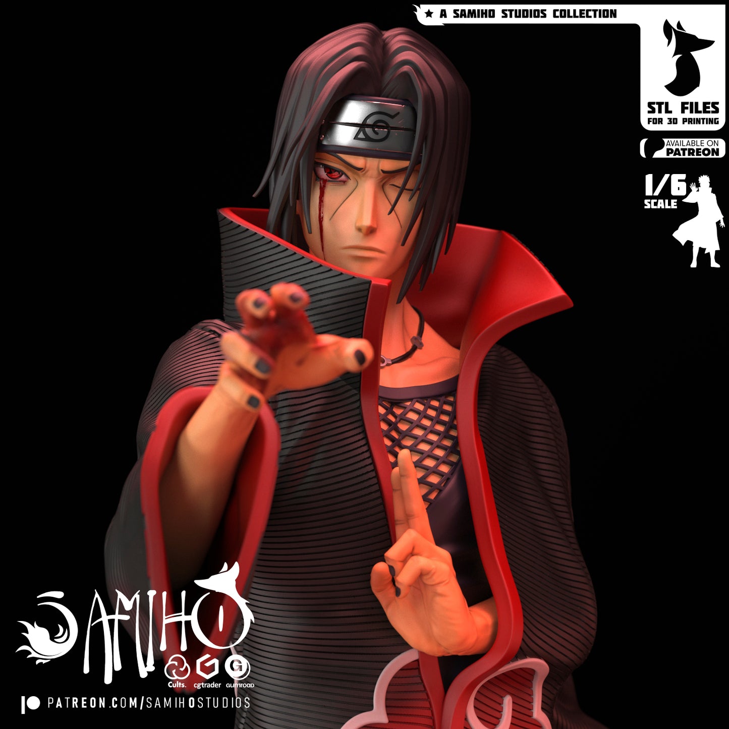 Itachi - Unassembled and Unpainted Garage Kit - Model Designed by Samiho Studios