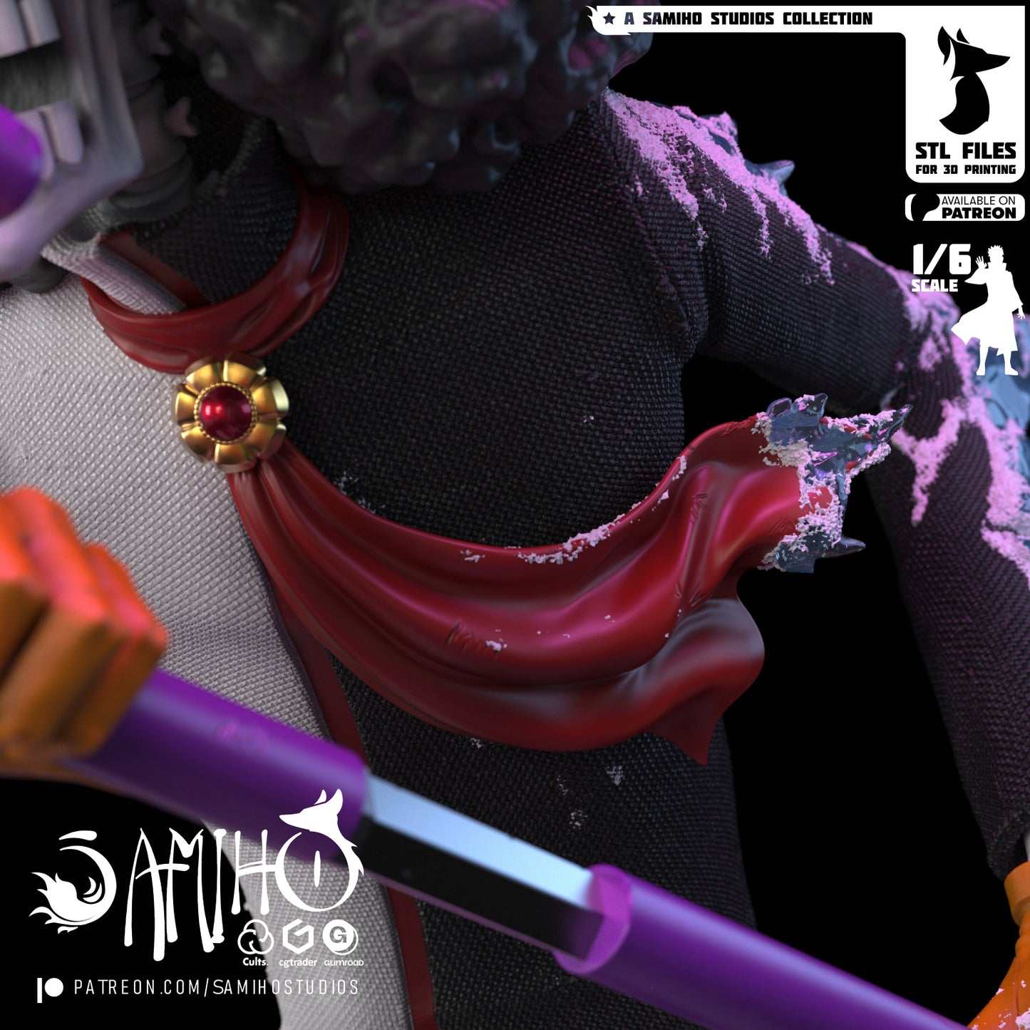 Brook - Unassembled and Unpainted Garage Kit - Model Designed by Samiho Studios