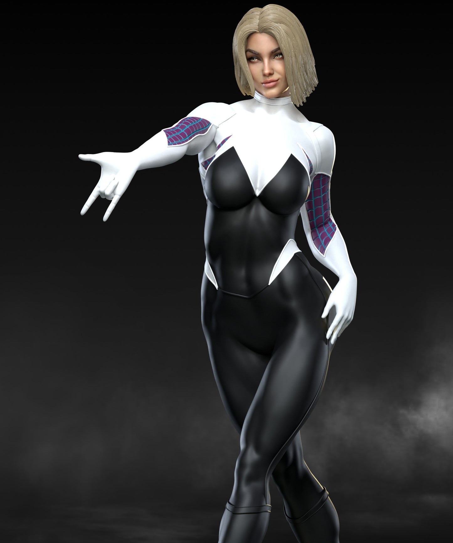 Spider-Gwen - Unassembled and Unpainted Garage Kit - Model Designed by Abe3d/MATC3D