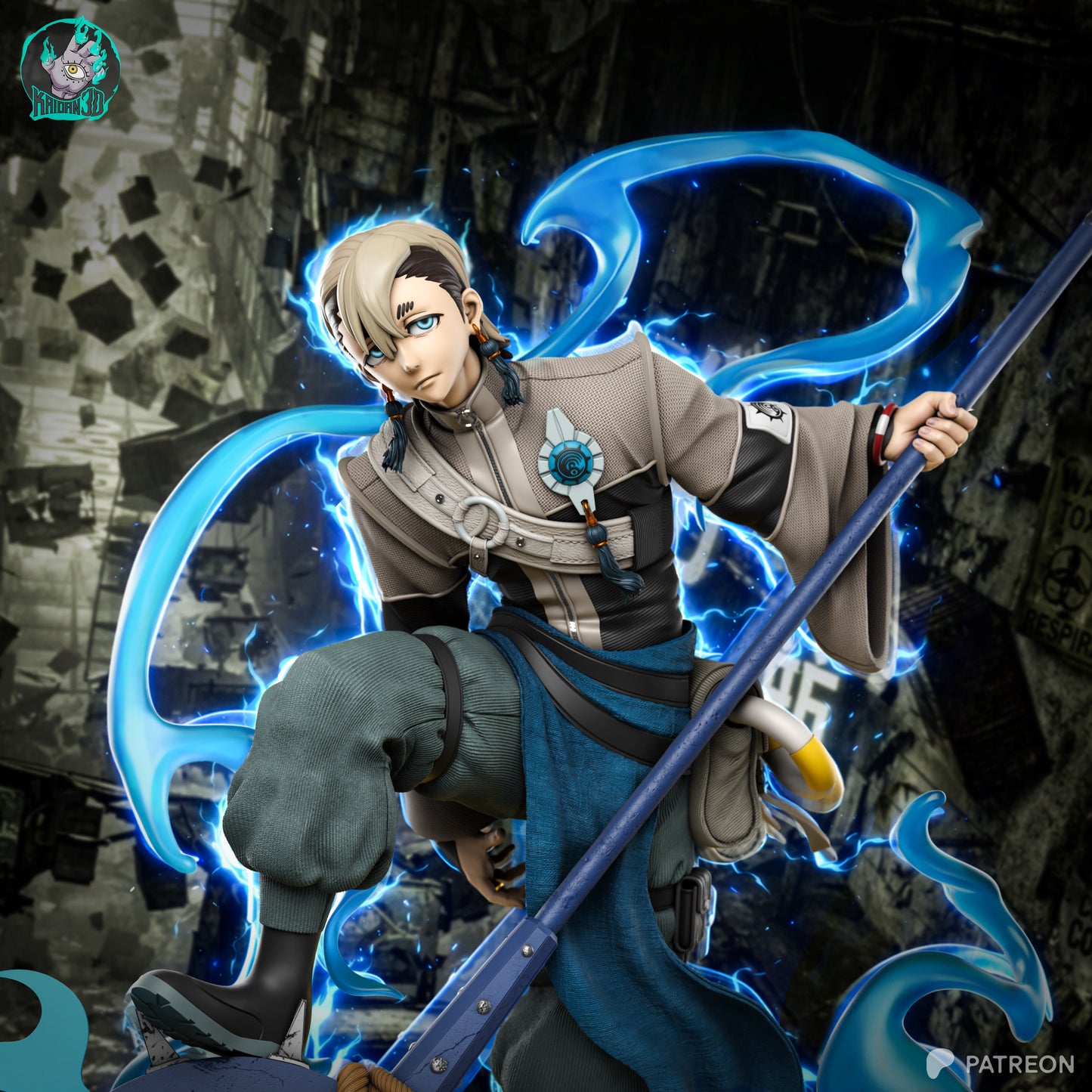 Zanka - Unassembled and Unpainted Gatage Kit - Model Designed by Kaidan3D