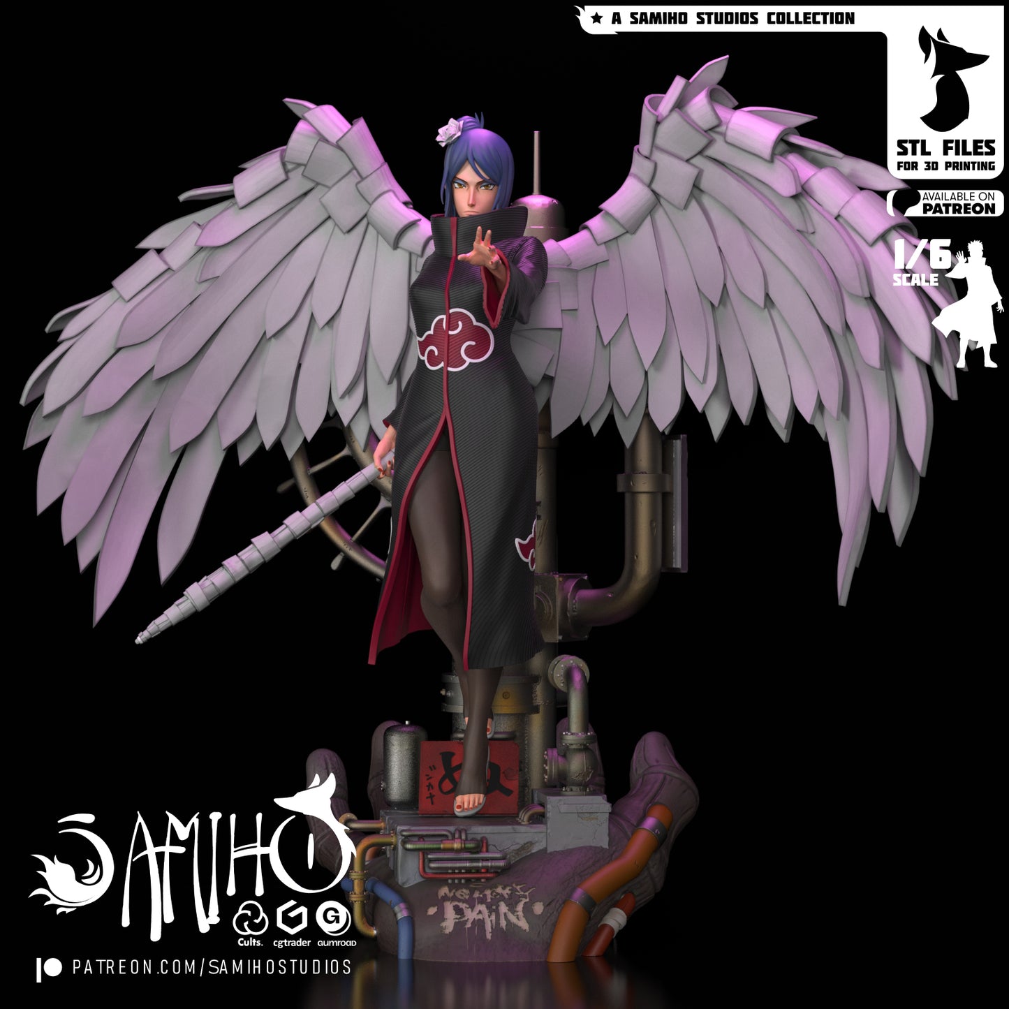 Konan - Unassembled and Unpainted Garage Kit - Model Designed by Samiho Studios