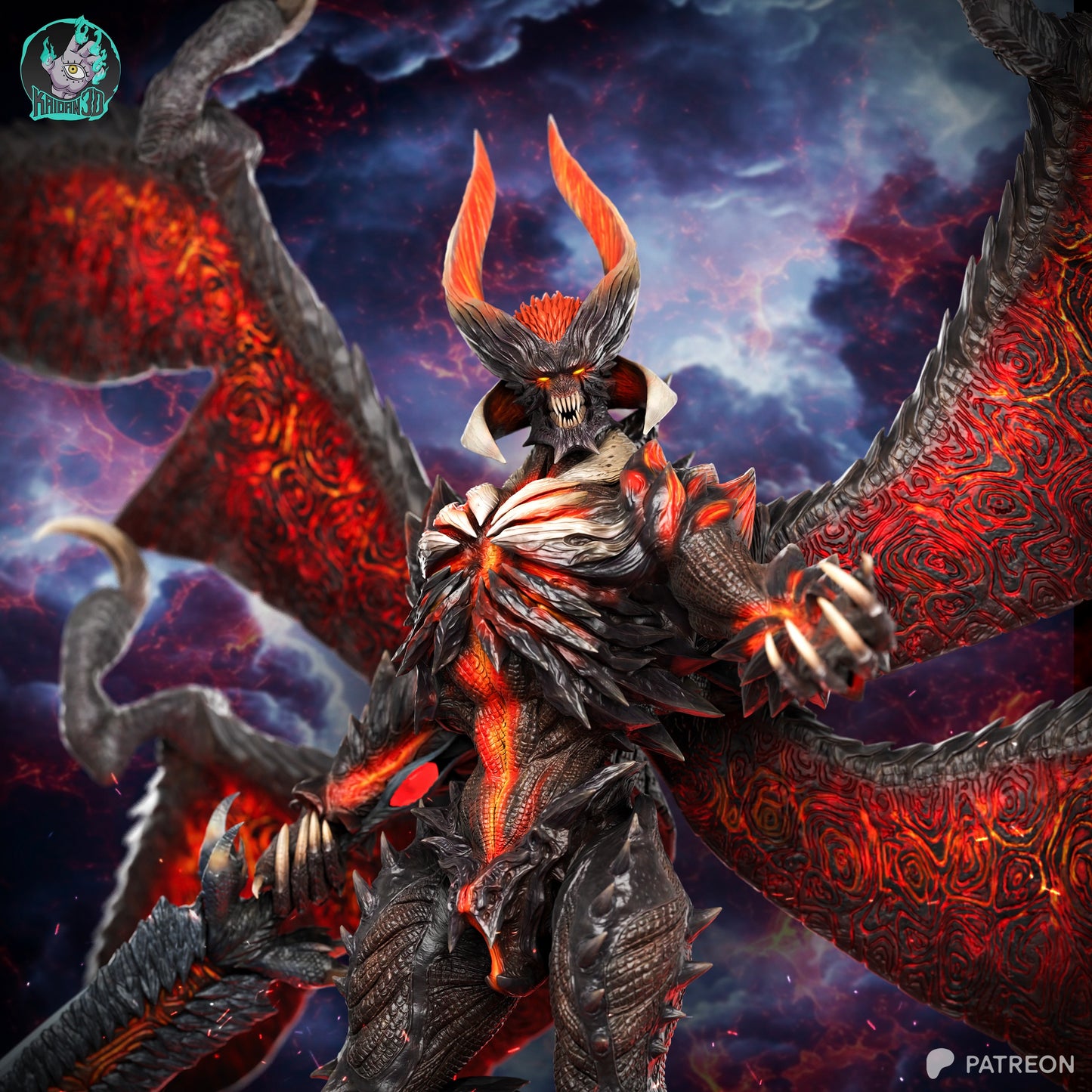 Dante Sin Devil - Unassembled and Unpainted Garage Kit - Model Designed by Kaidan3D