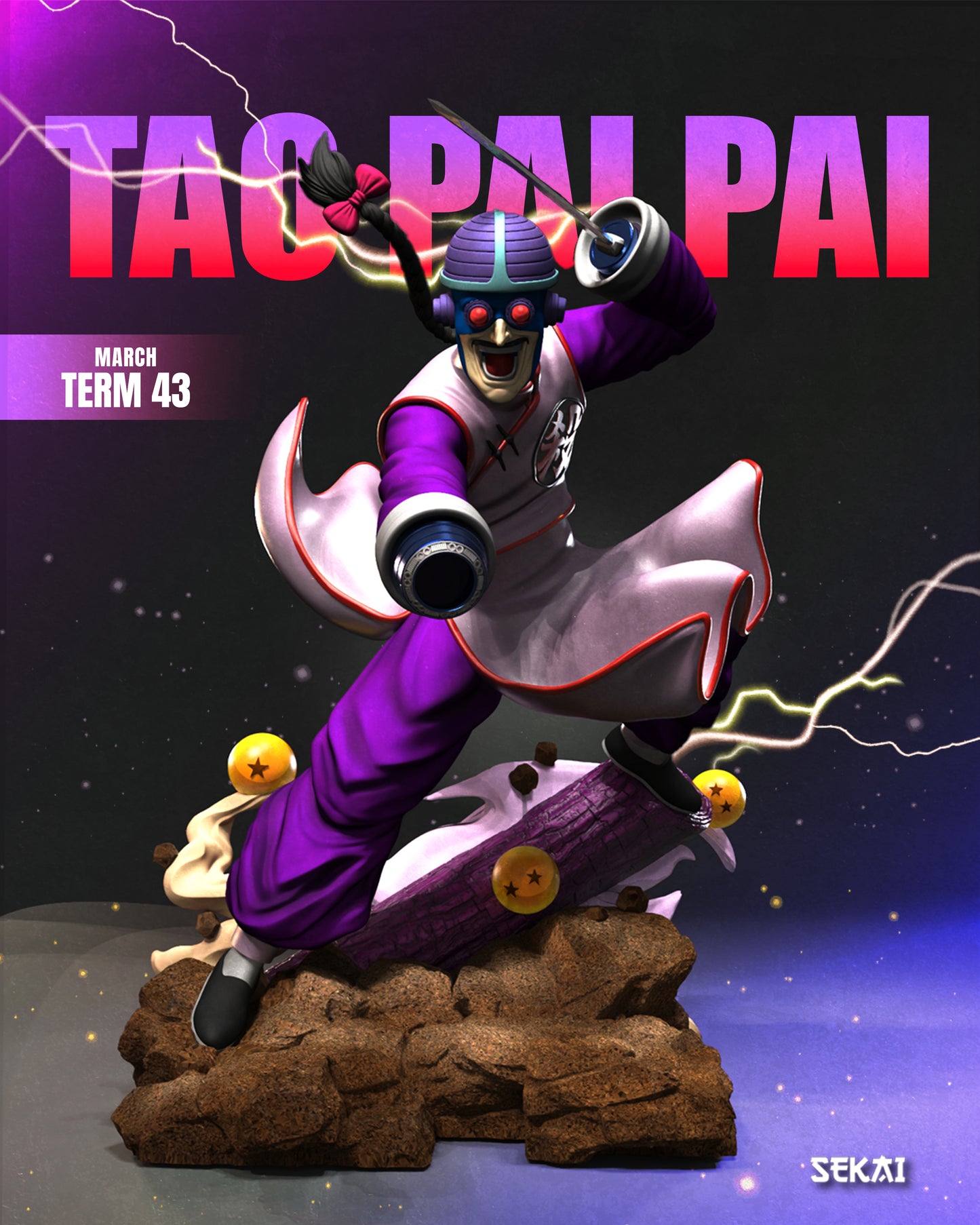 Tao Pai Pai Cyborg - Unassembled and Unpainted Garage Kit - Model Designed by Sekai3D