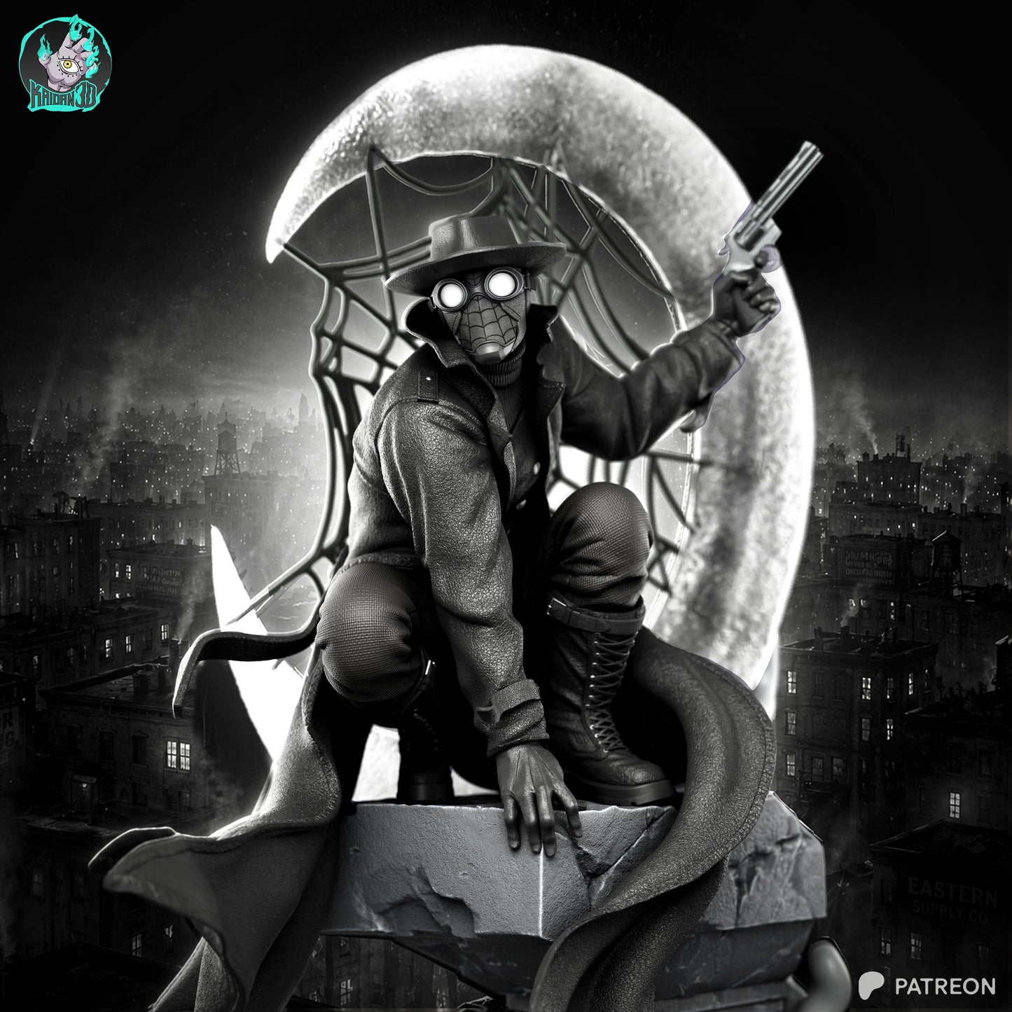 Spider Nior - Unassembled and Unpainted Garage Kit - Model Designed by Kaidan3D
