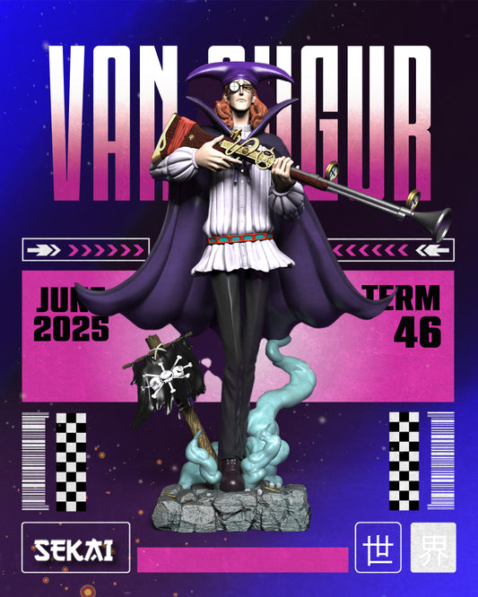 Van Auger - Unassembled and Unpainted Garage Kit - Model Designed by Sekai3D
