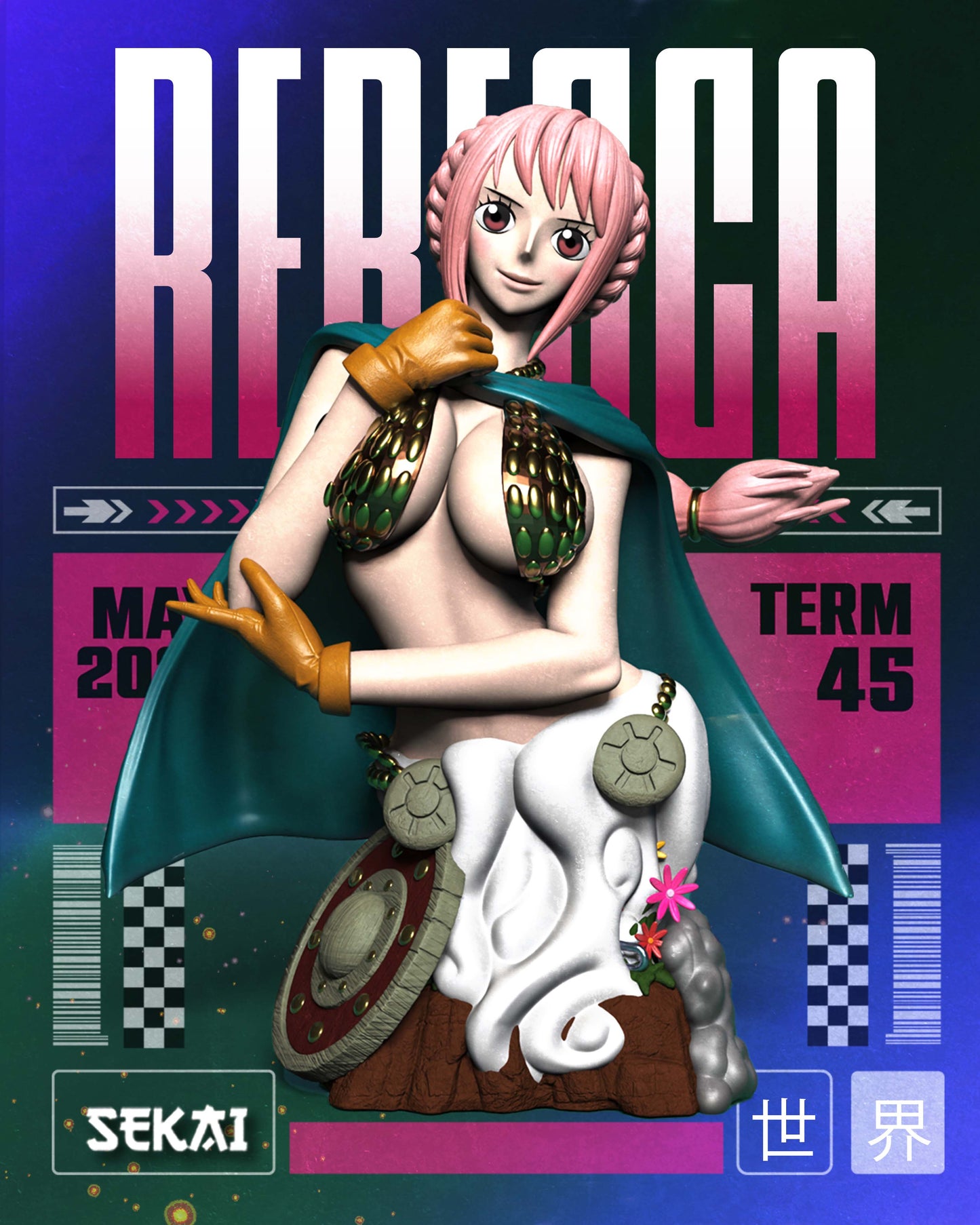 Rebecca - Unassembled and Unpainted Garage Kit - Model Designed by Sekai3D