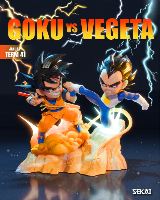 Goku vs Vegeta (DB Daima) - Unassembled and Unpainted Garage Kit - Model Desgined by Sekai3D